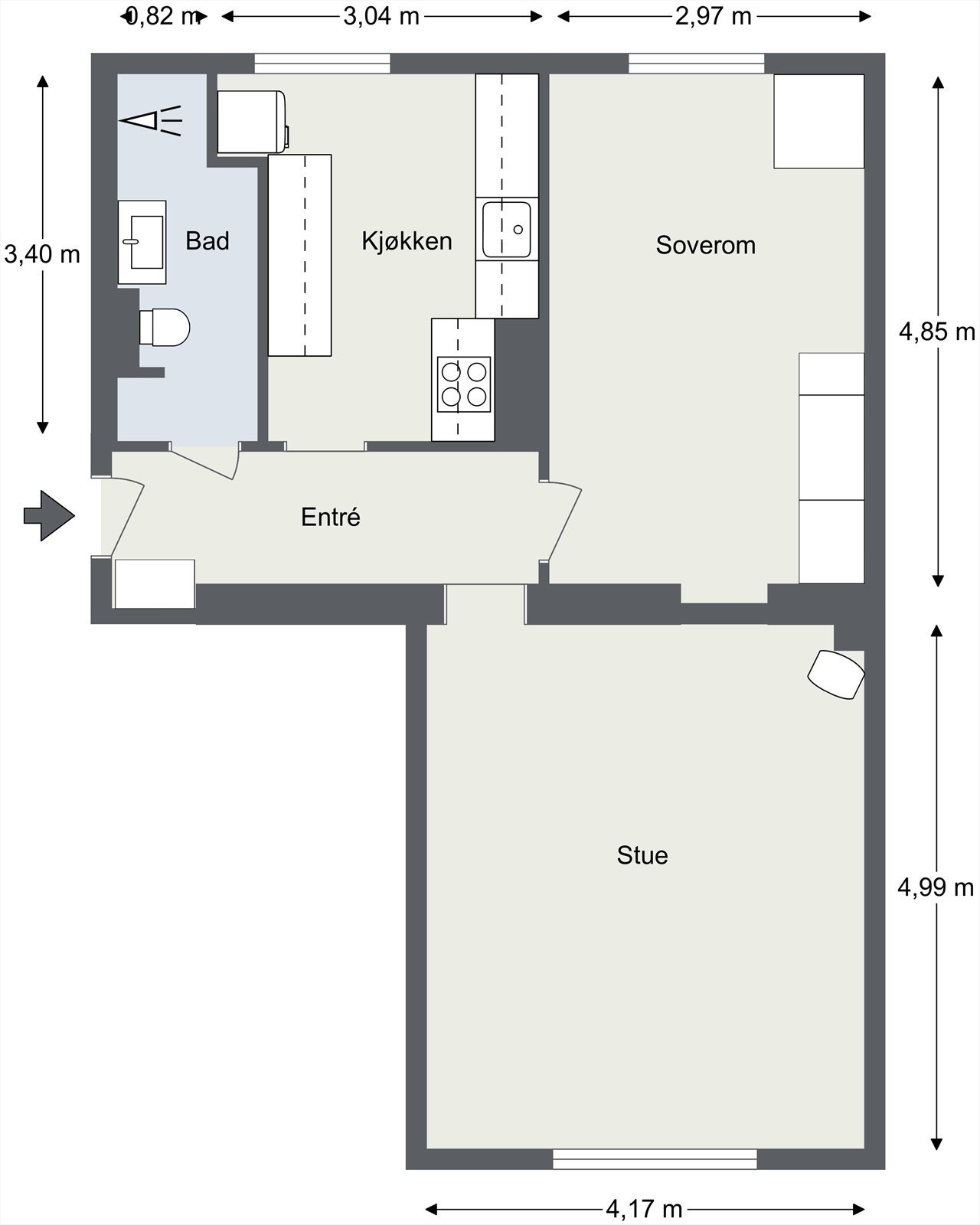 Plantegning. Galleribilde