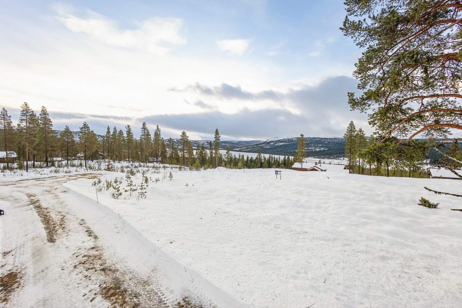 Eiendommen ligger i et snørikt område med umiddelbar nærhet til naturen. Galleribilde