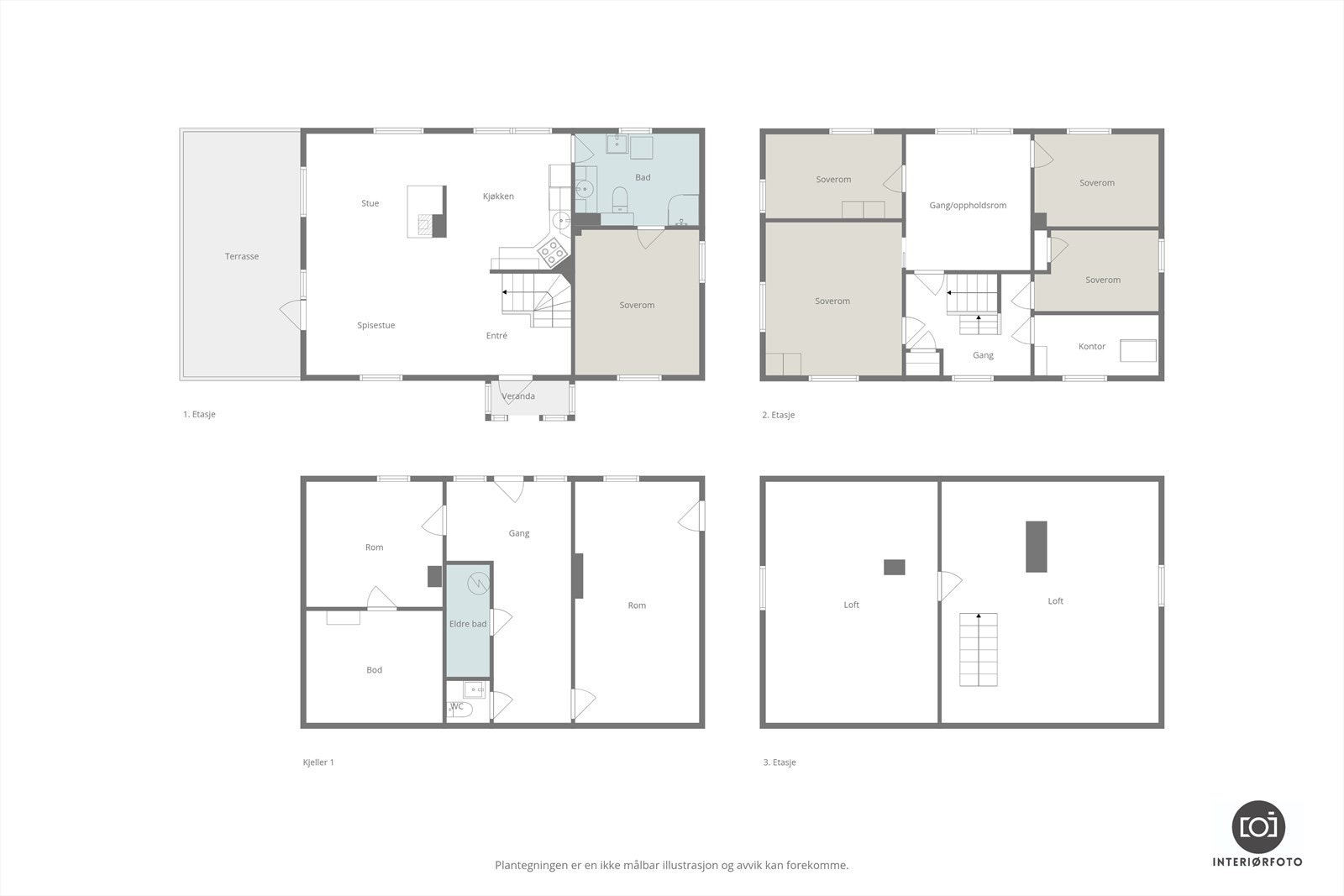 Plantegning Galleribilde