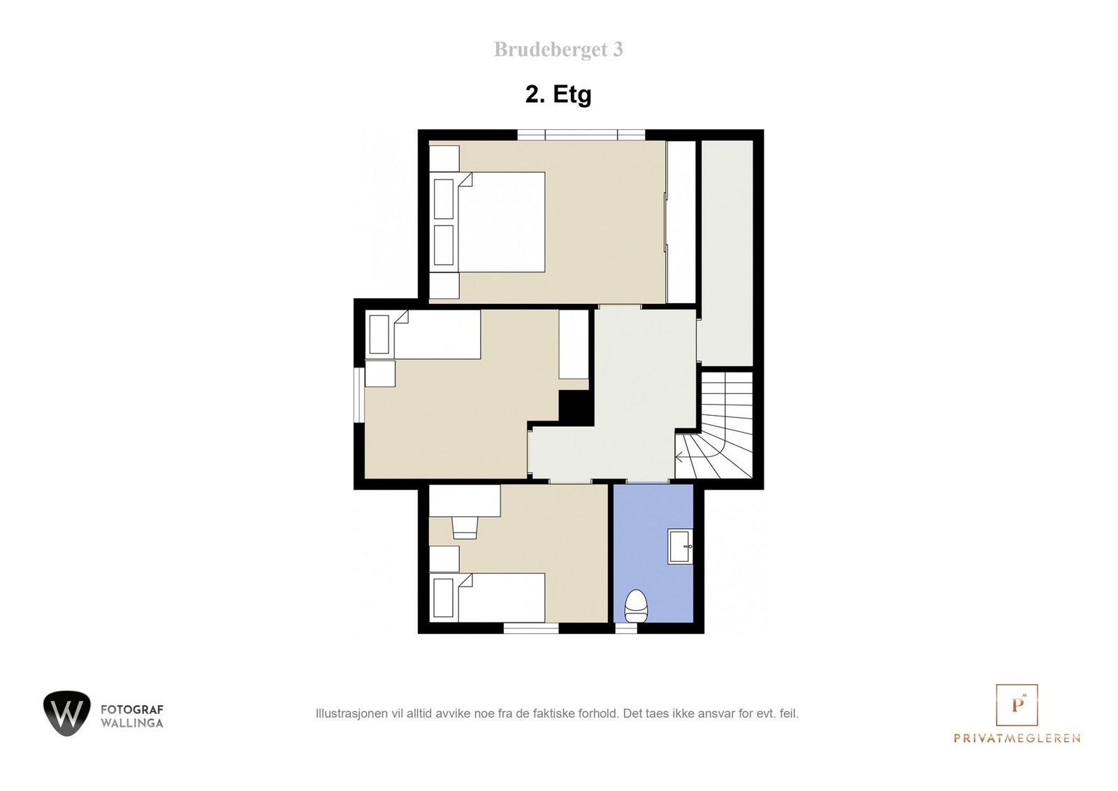 Plantegning andre etasje. Galleribilde