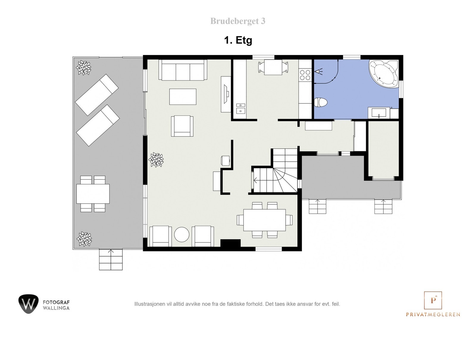 Plantegning første etasje. Galleribilde