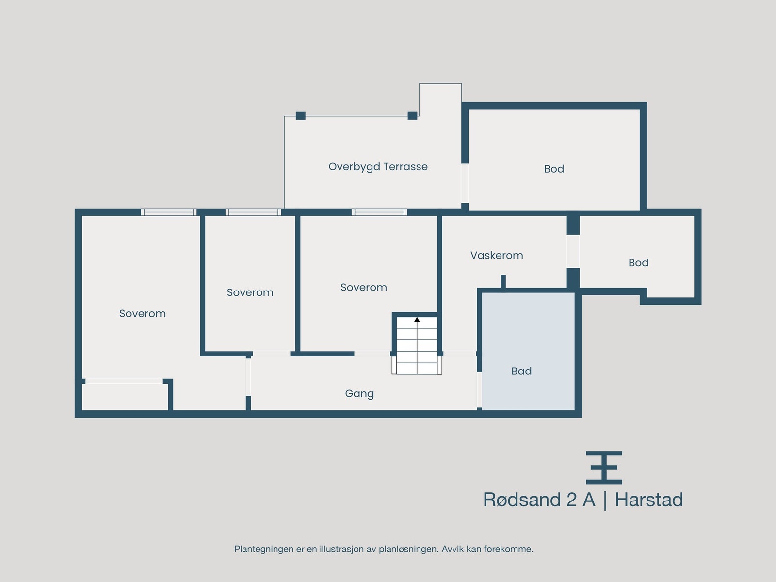 Plantegning underetasje Galleribilde