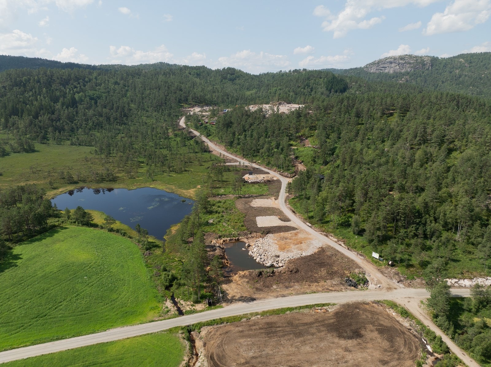 Solrike tomter Galleribilde