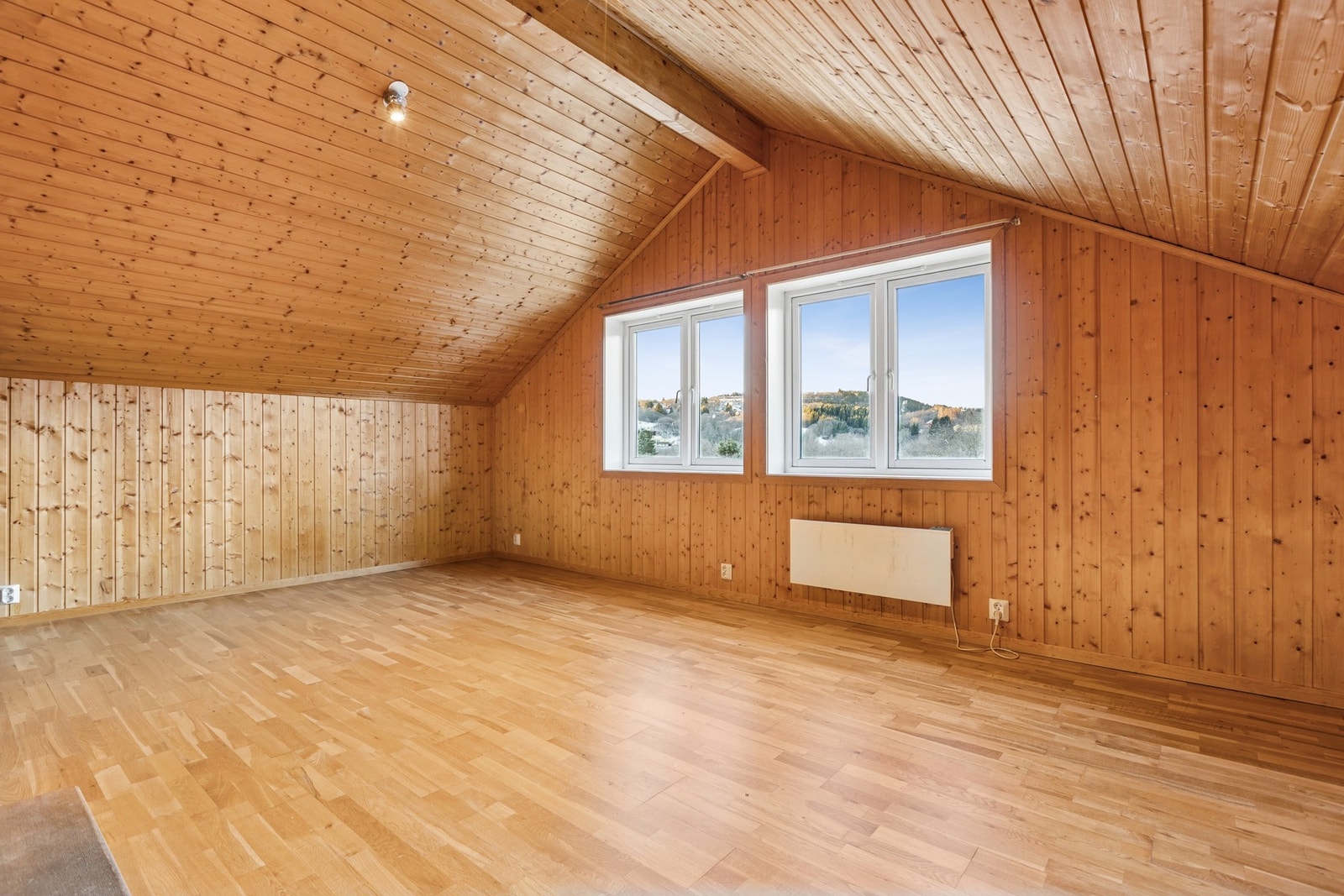 Rommet fungerer godt som en ekstra stue, hobbyrom eller soverom. Galleribilde