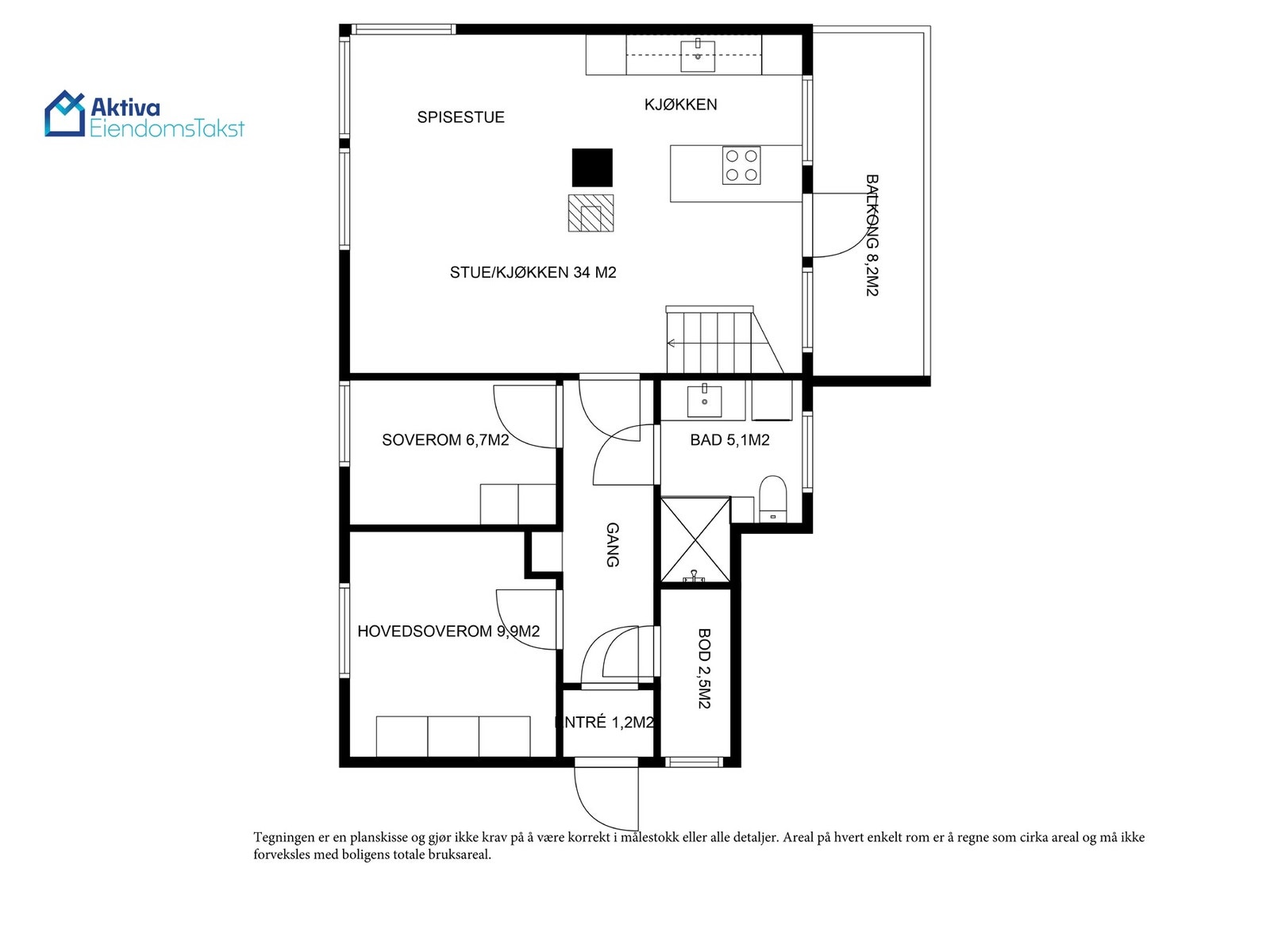 Planskisse - 2. etasje. Galleribilde