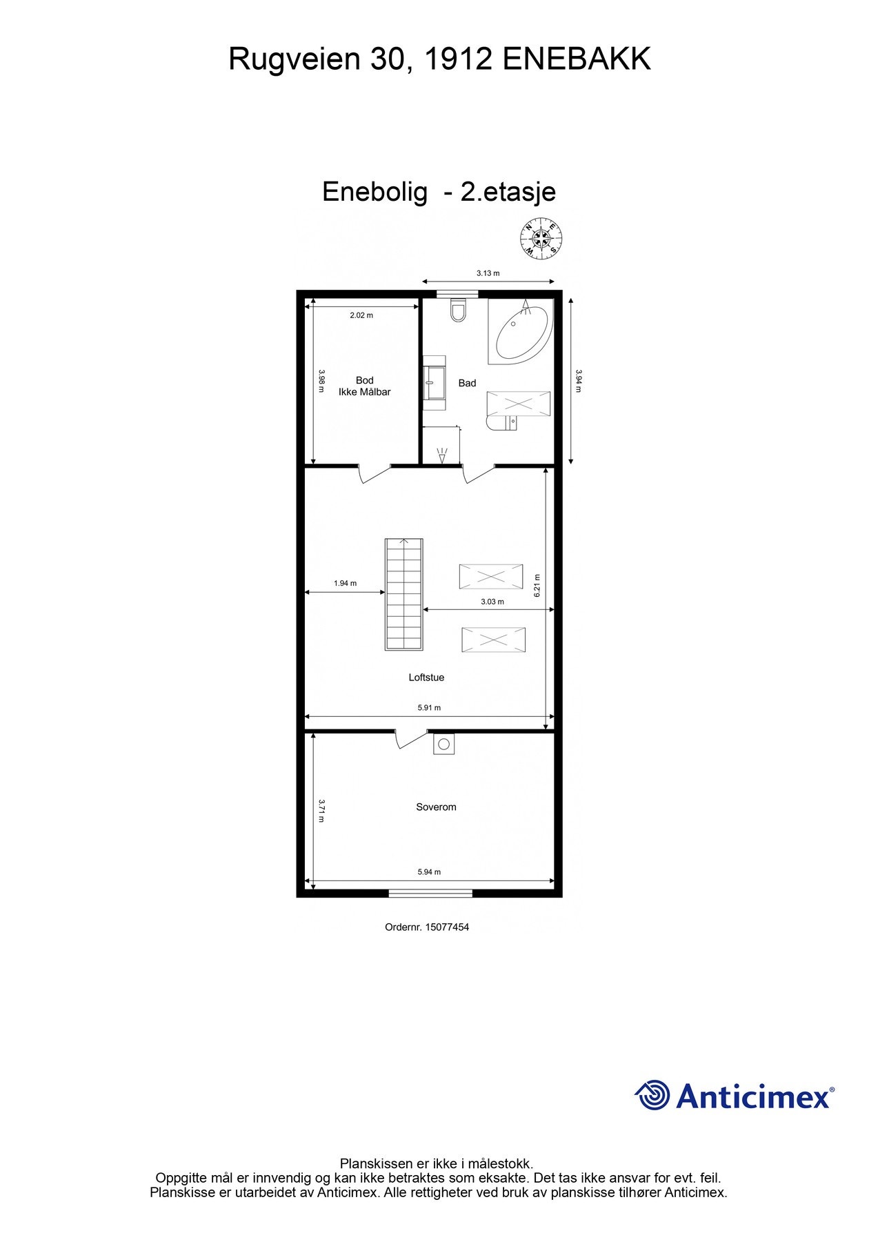 Plantegning 2. etasje Galleribilde