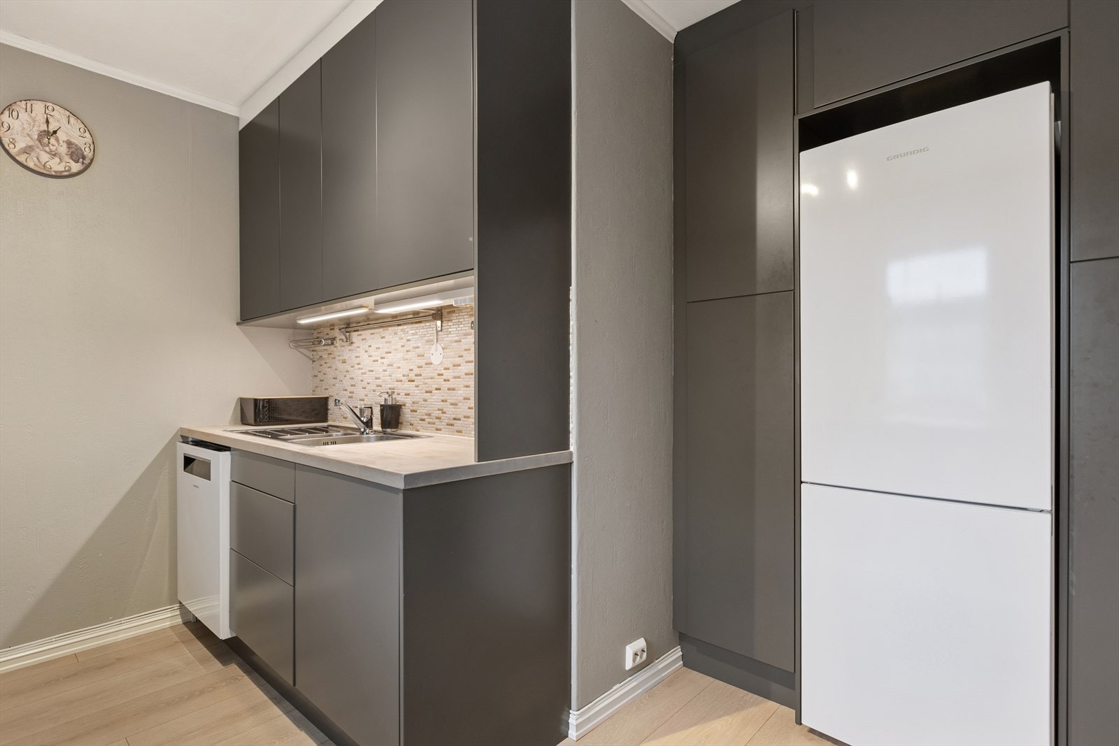 Leiligheten har et romslig kjøkken på 9,2 kvm. Galleribilde