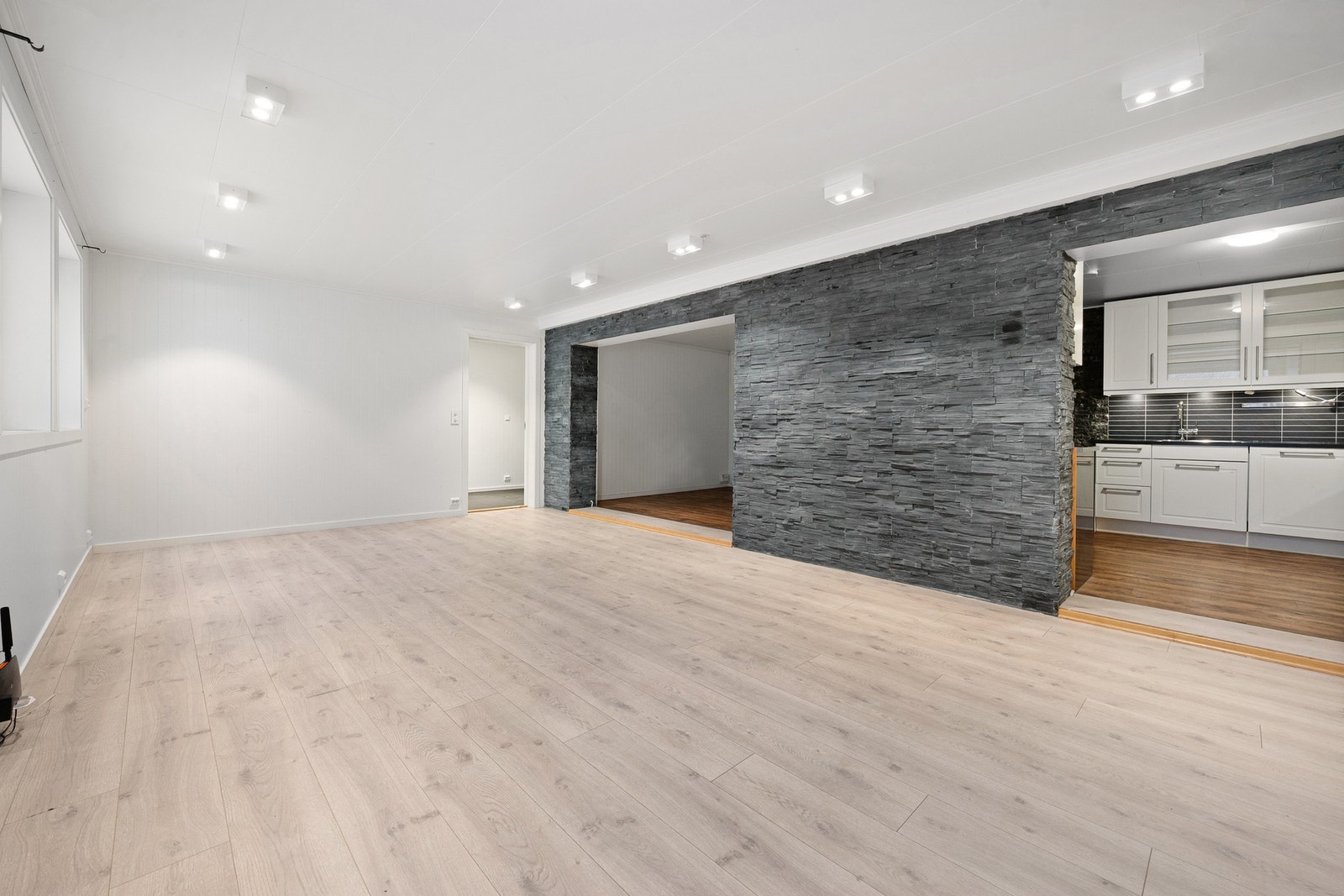 Stue, spisestue og kjøkken utgjør et sosialt allrom Galleribilde