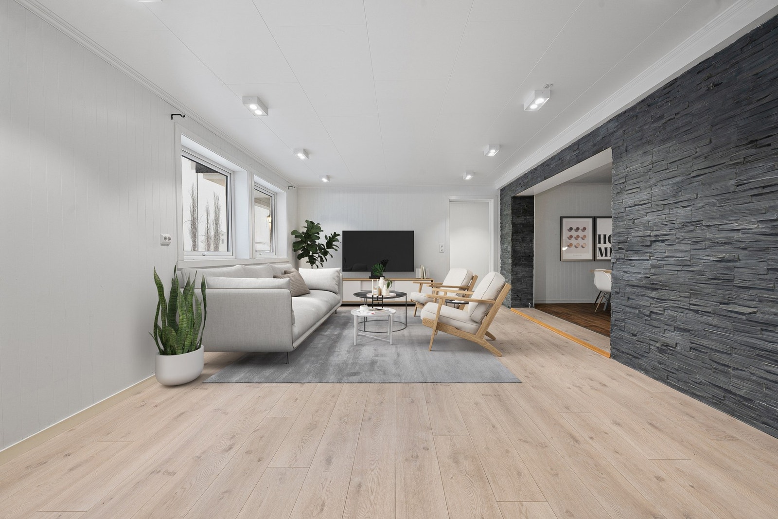 Boligen ble ombygd og oppgradert i perioden 2015-2018 og fremstår moderne og tiltalende Galleribilde