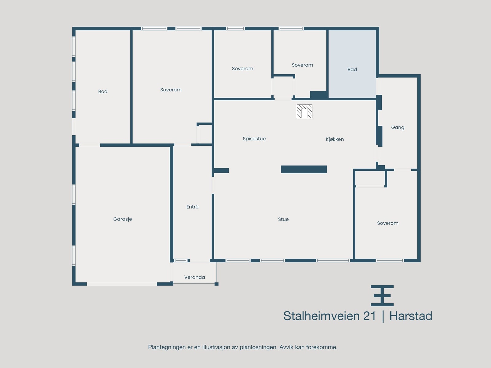 Plantegning Galleribilde