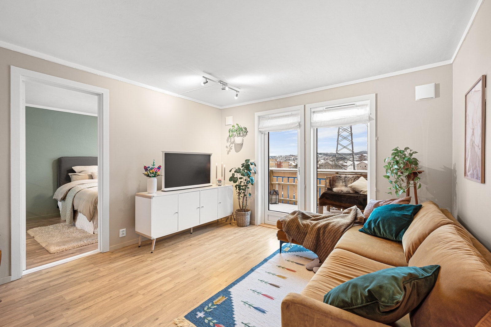 En innbydende og lys 2- roms leilighet i 2. etasje. Galleribilde