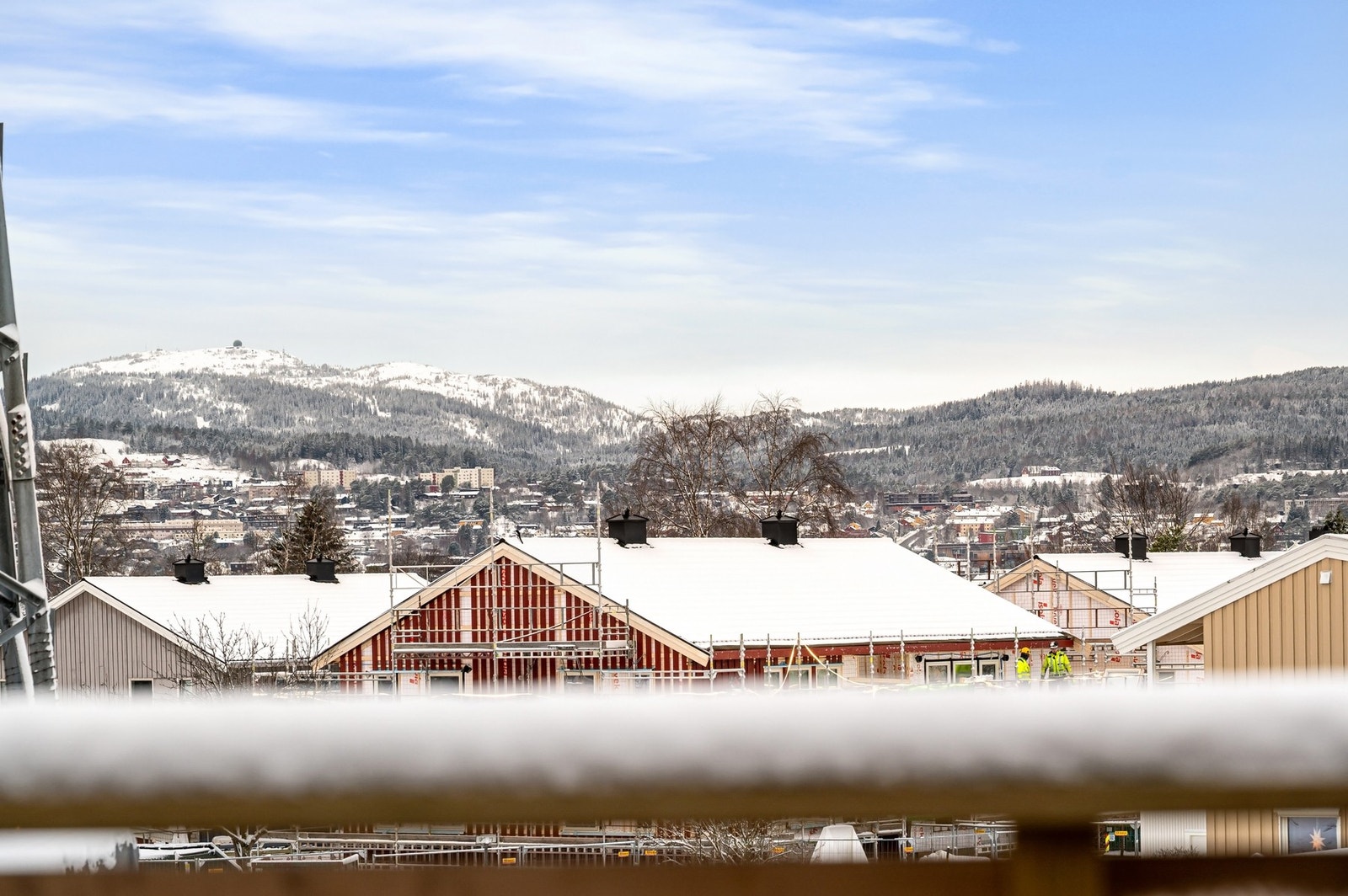 Fantastisk utsikt fra balkongen. Galleribilde