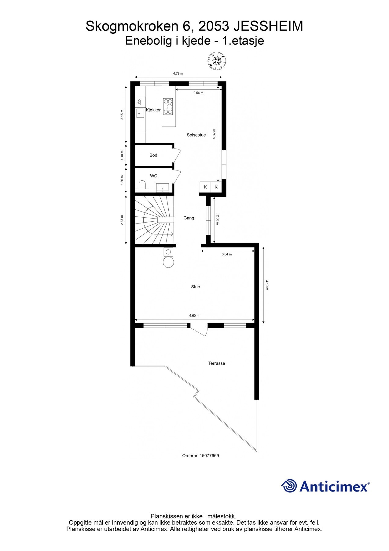 Plantegning 2. etasje Galleribilde