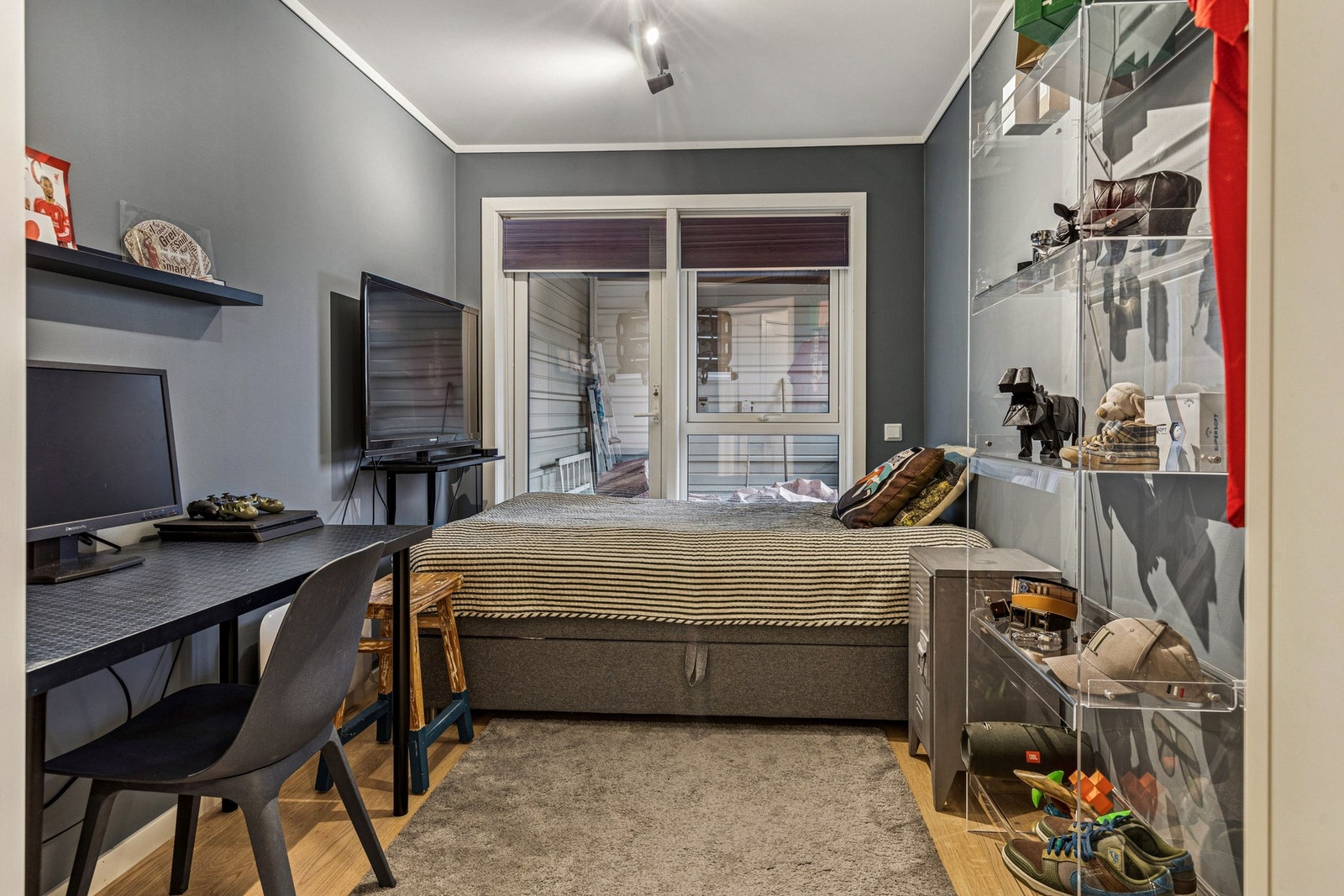 Rommene kan enkelt tilpasses ulike behov, som soverom, barnerom eller hjemmekontor Galleribilde