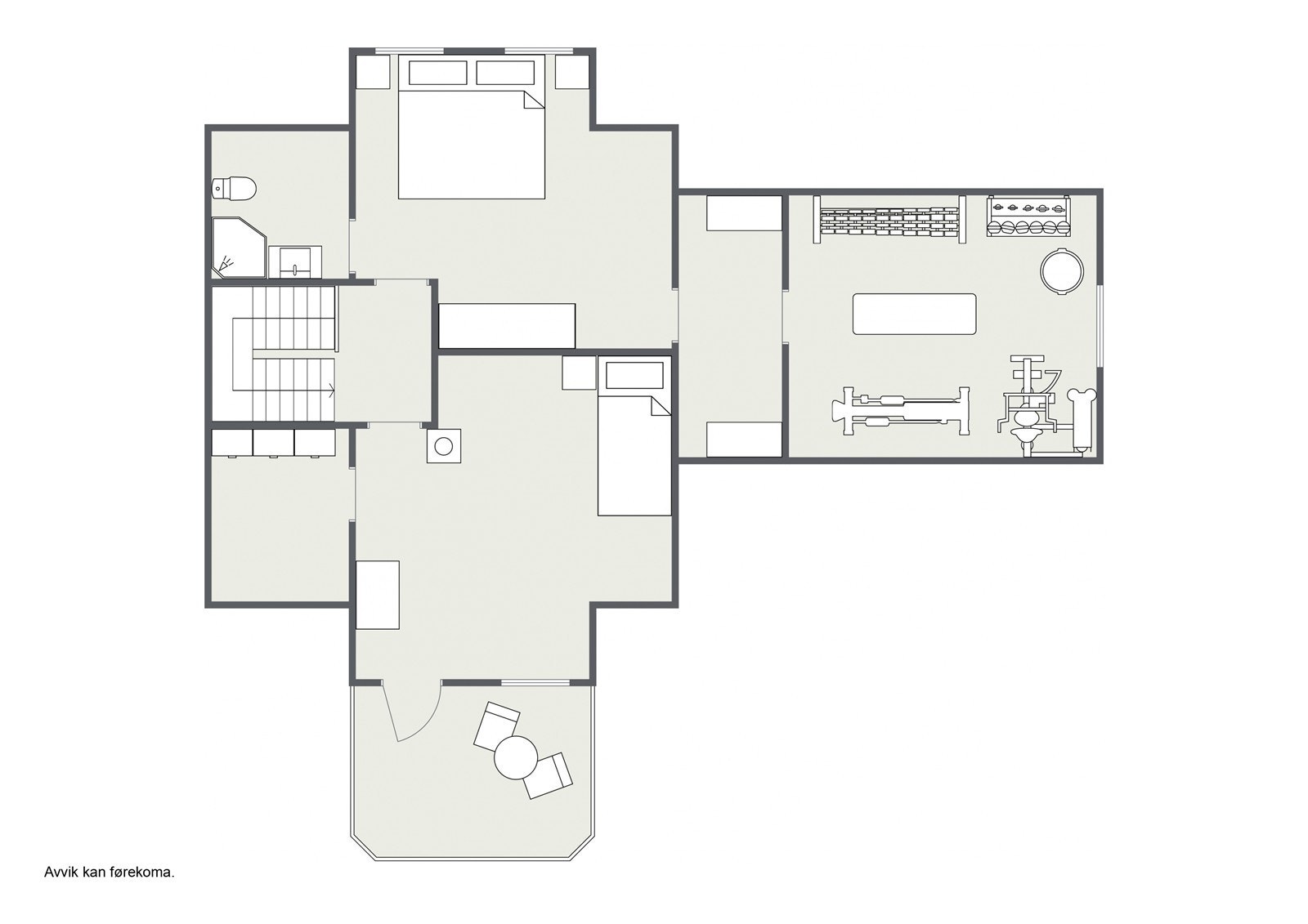 Planteikning 2. etasje. Galleribilde
