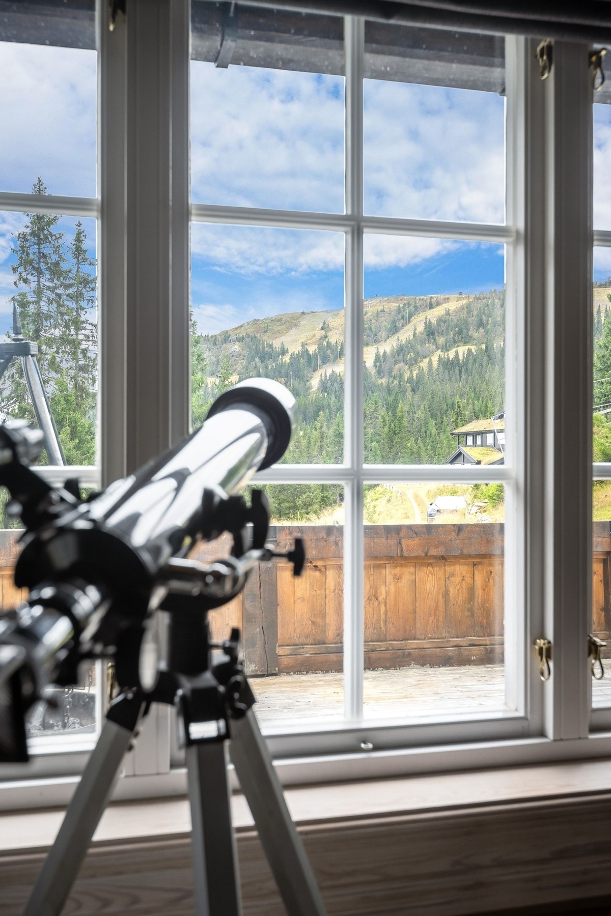 Hytta har en fantastisk utsikt. Galleribilde