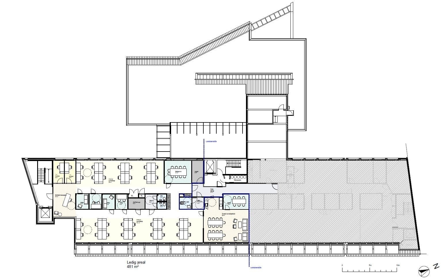 Areal ledig i 3.etg Galleribilde