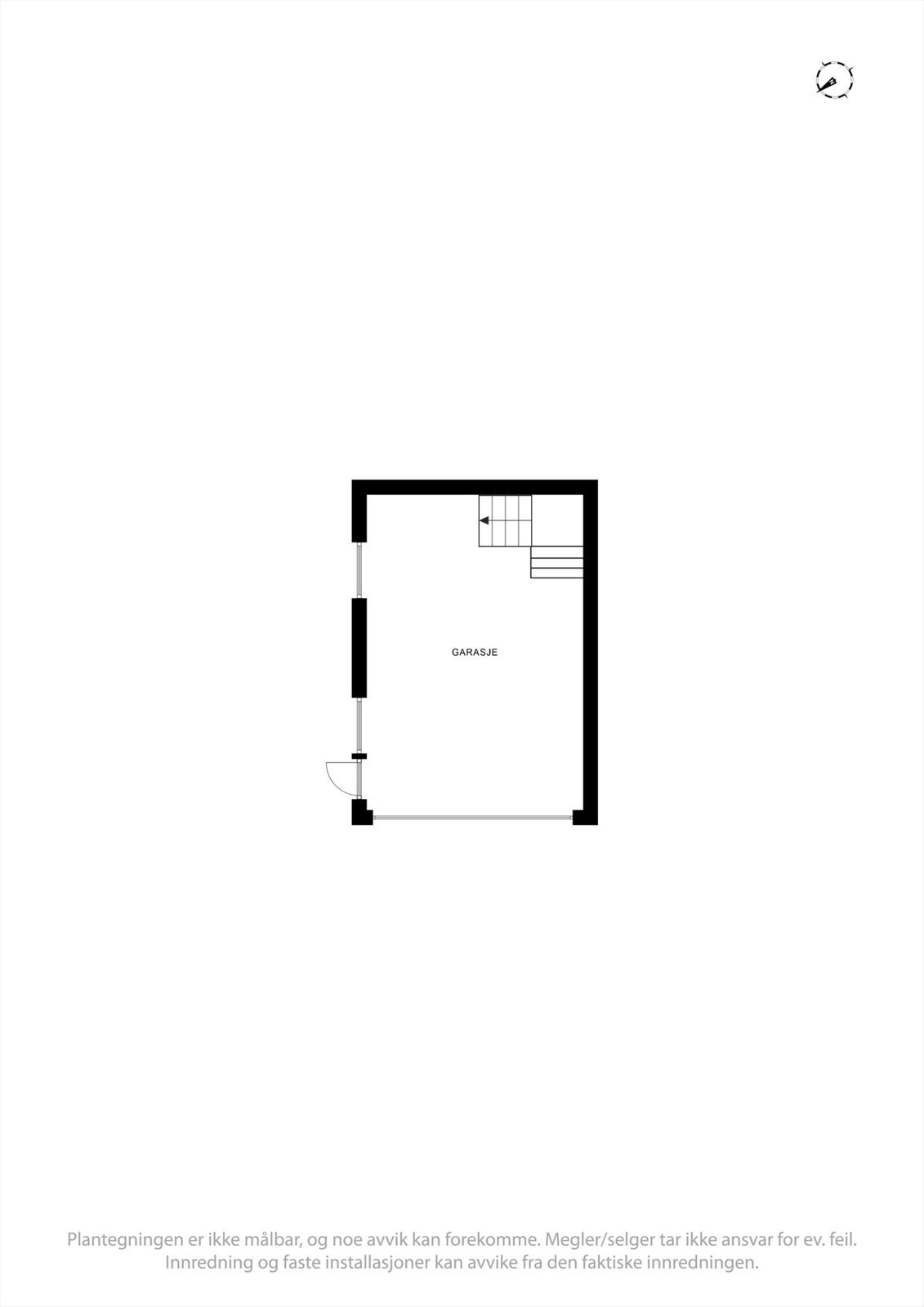 Plantegning garasje. Galleribilde