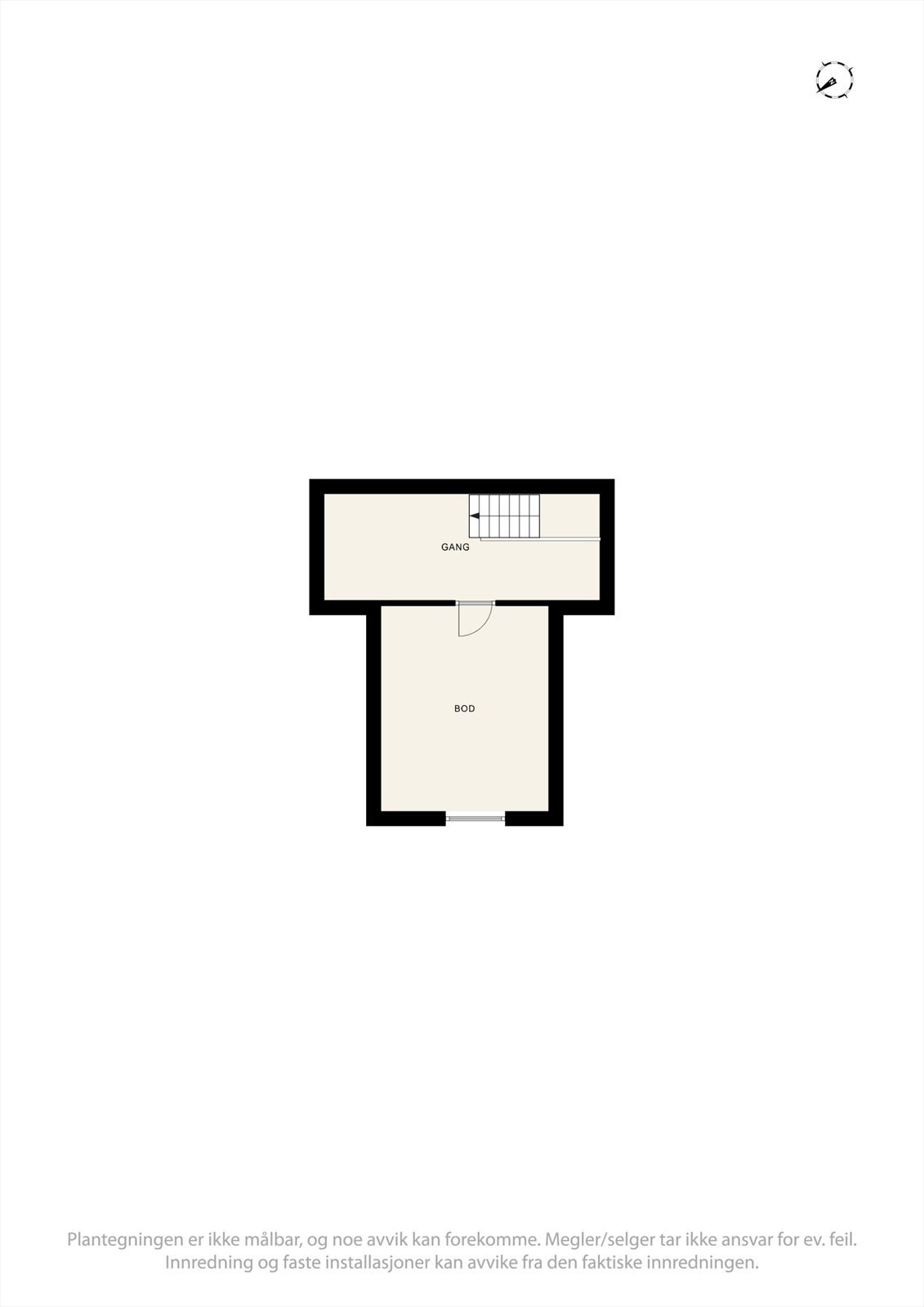 Plantegning overetasje i garasje. Velkommen til påmeldingsvisning! Galleribilde