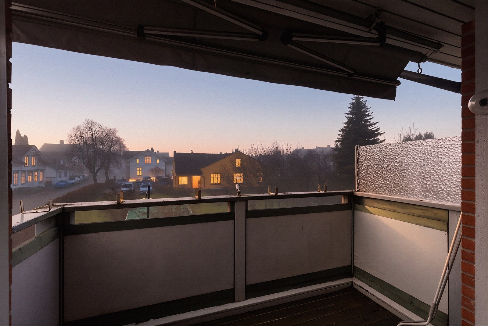 Hyggelig kveldsstemning på balkongen. Galleribilde