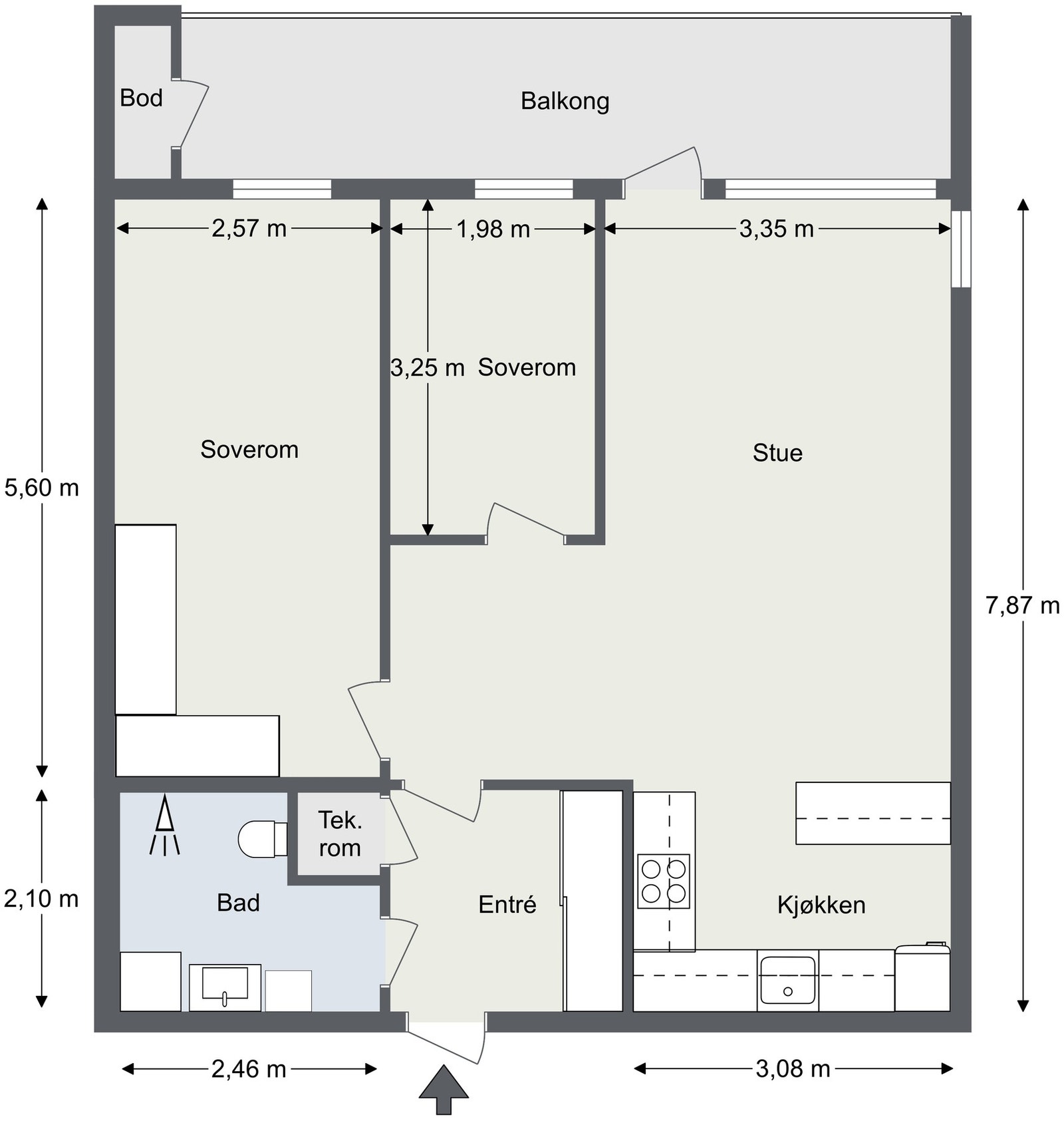 Planskisse Galleribilde