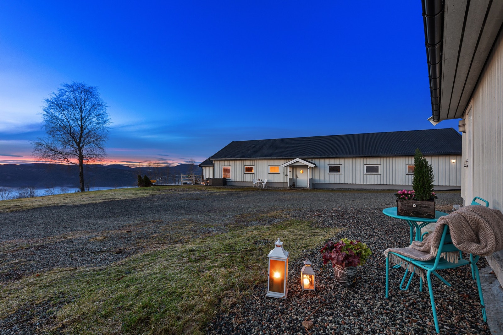 Alt ligger til rette for å leve usjenert og fredelig til i pakt med naturen. Galleribilde