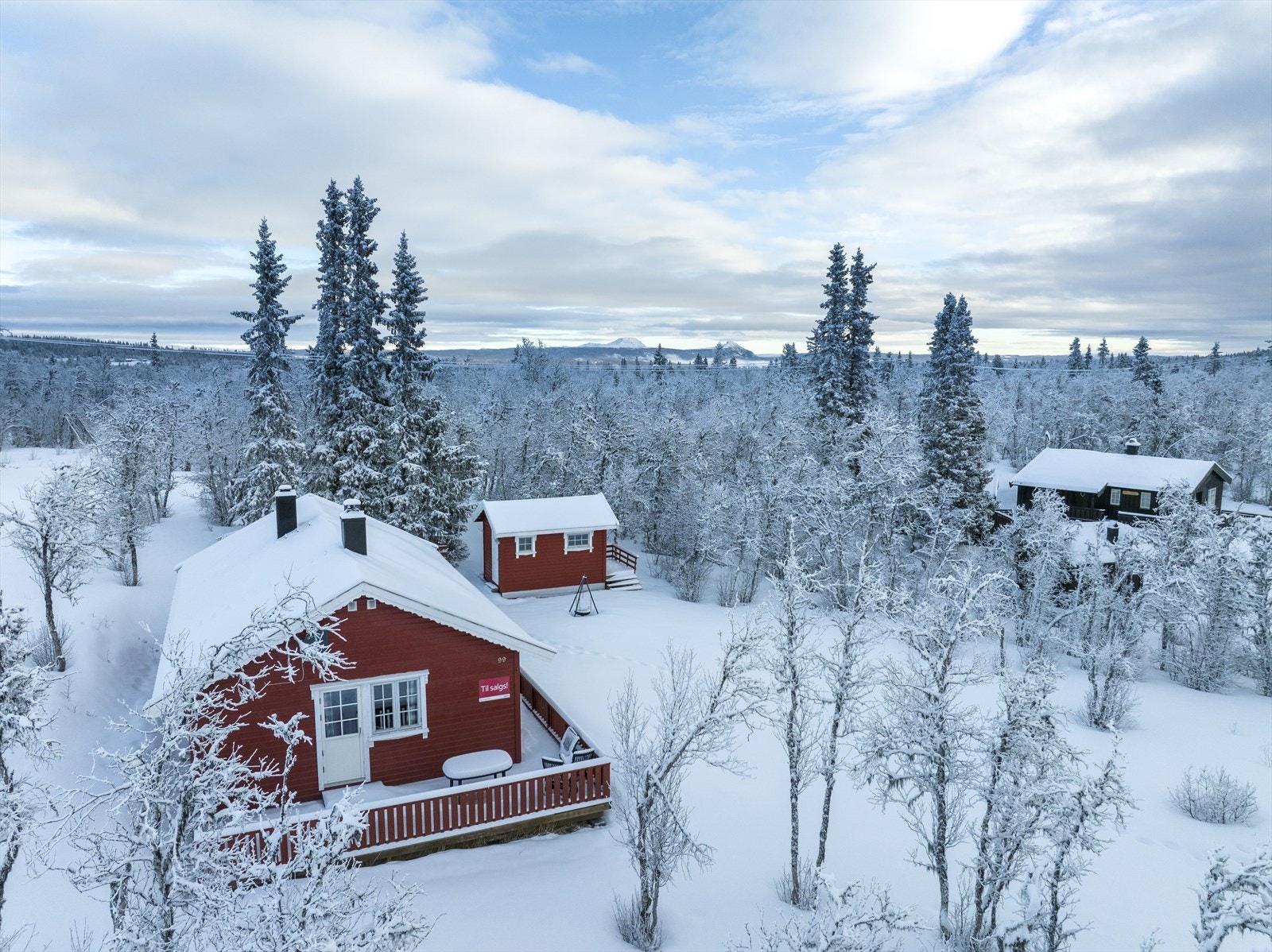 I Lehøvdvegen 99 kan du nyte solfylte dager omgitt av vakker natur og et mangfold av turmuligheter året rundt. Galleribilde