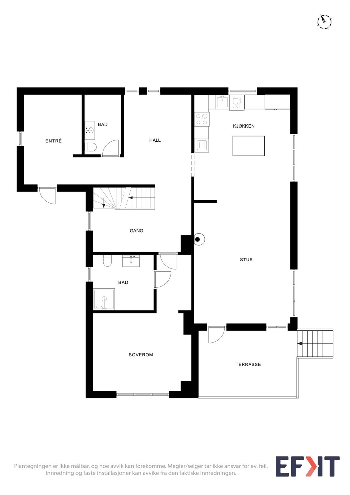 Plantegning 1. etasje. Galleribilde