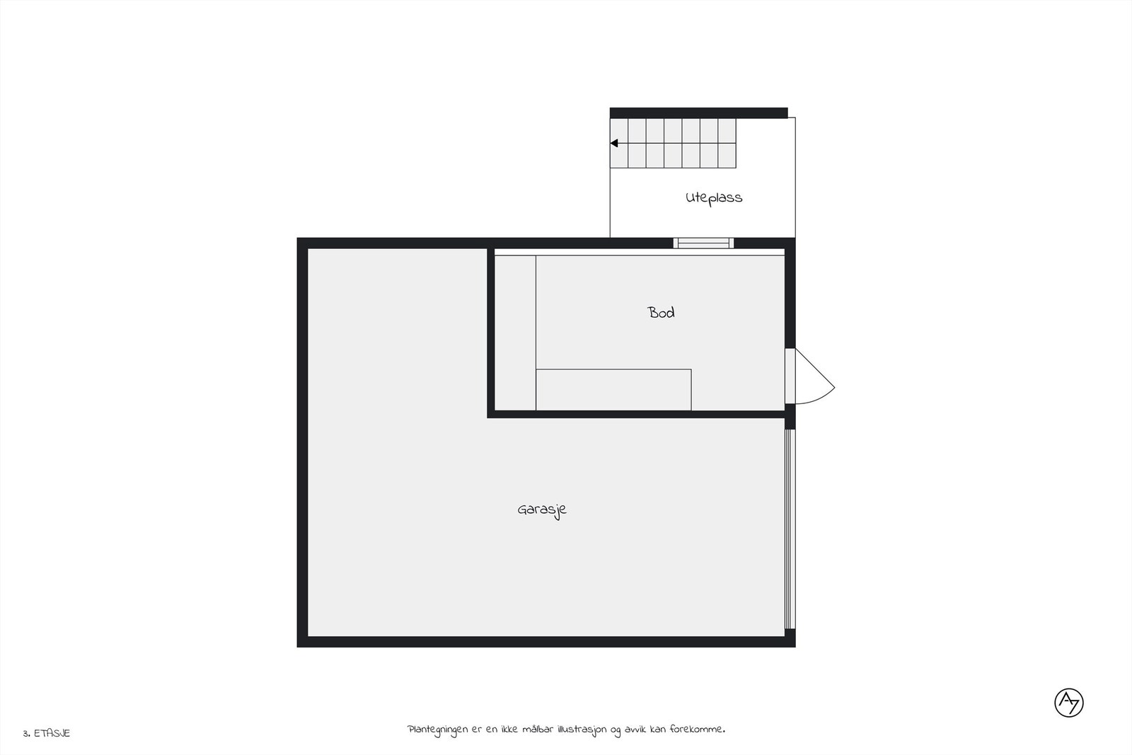 Plantegning garasje. Galleribilde