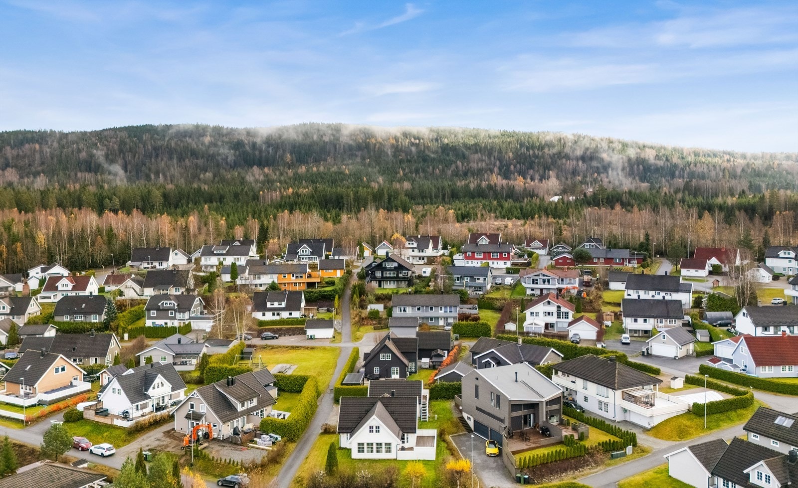 Området byr på gode turmuligheter med nærhet til skog og mark. Galleribilde