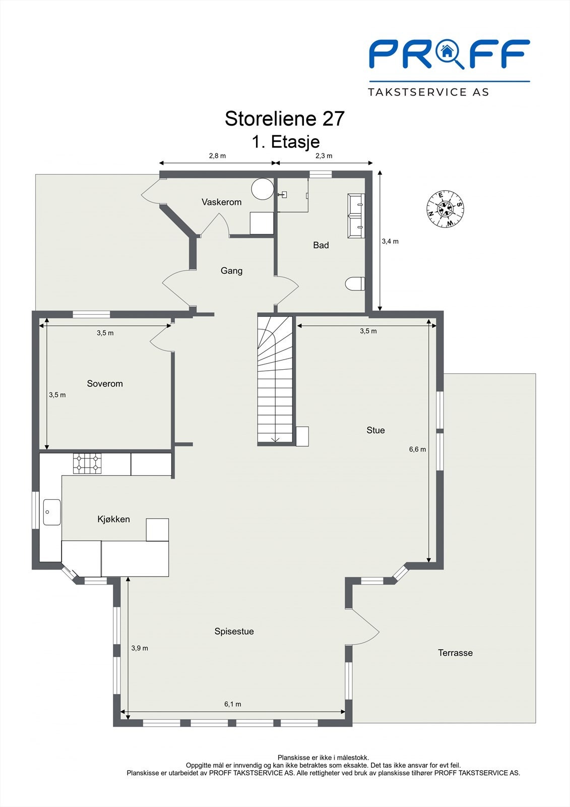 Plantegning 1. etasje. Galleribilde
