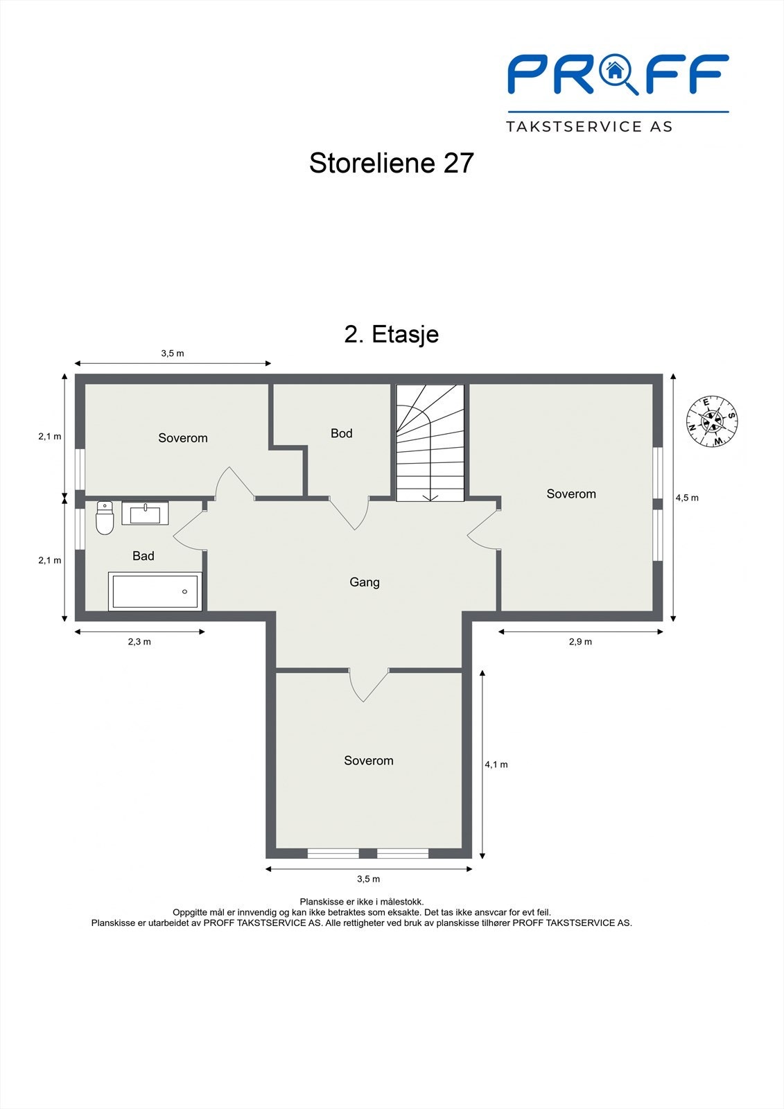 Plantegning 2. etasje. Galleribilde