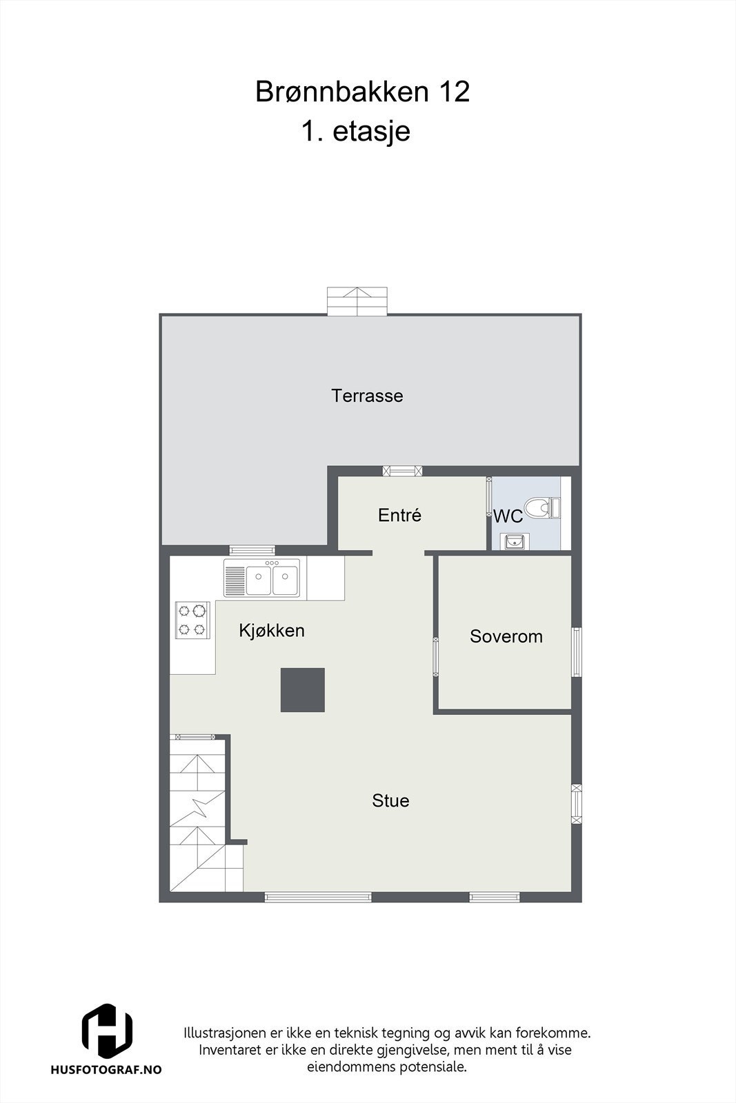 Plantegning 1.etasje. Galleribilde