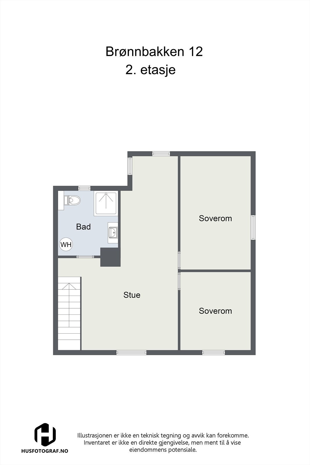 Plantegning 2.etasje. Galleribilde