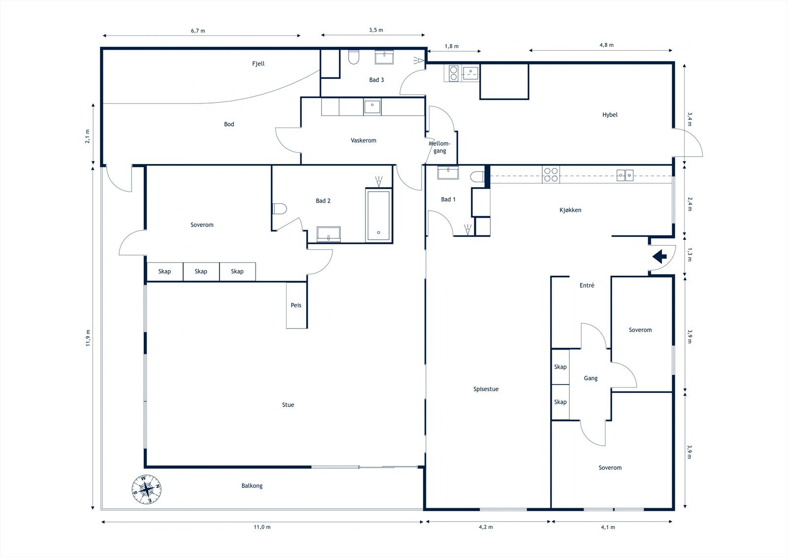 Plantegning Galleribilde