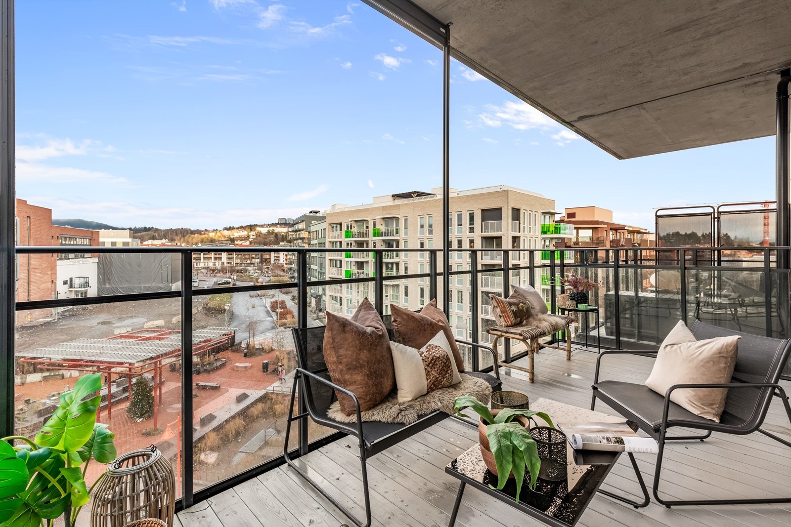 Leiligheten byr på en herlig balkong på ca. 11 m². Galleribilde