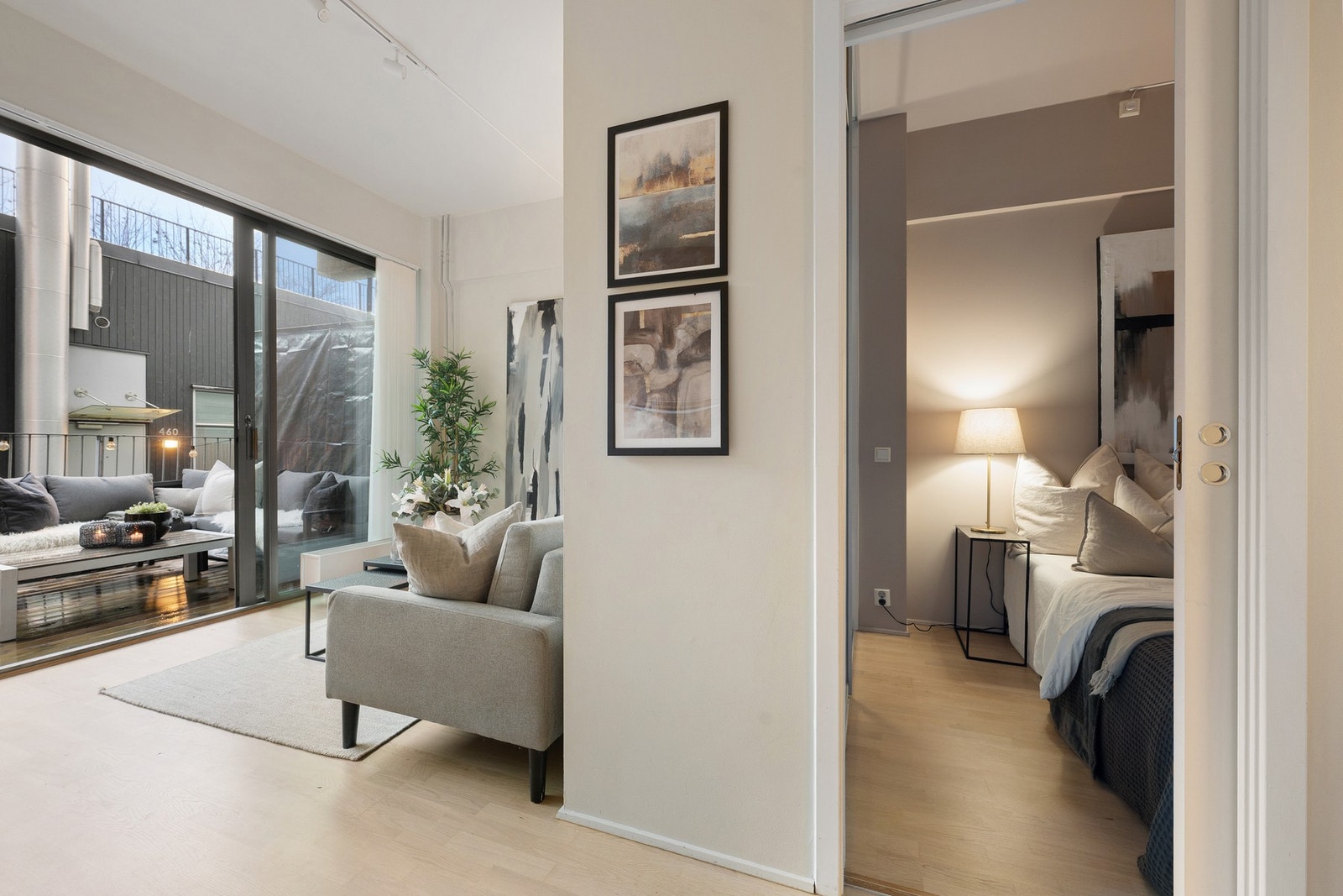 Soverommet fremstår som et rolig og behagelig rom. Galleribilde