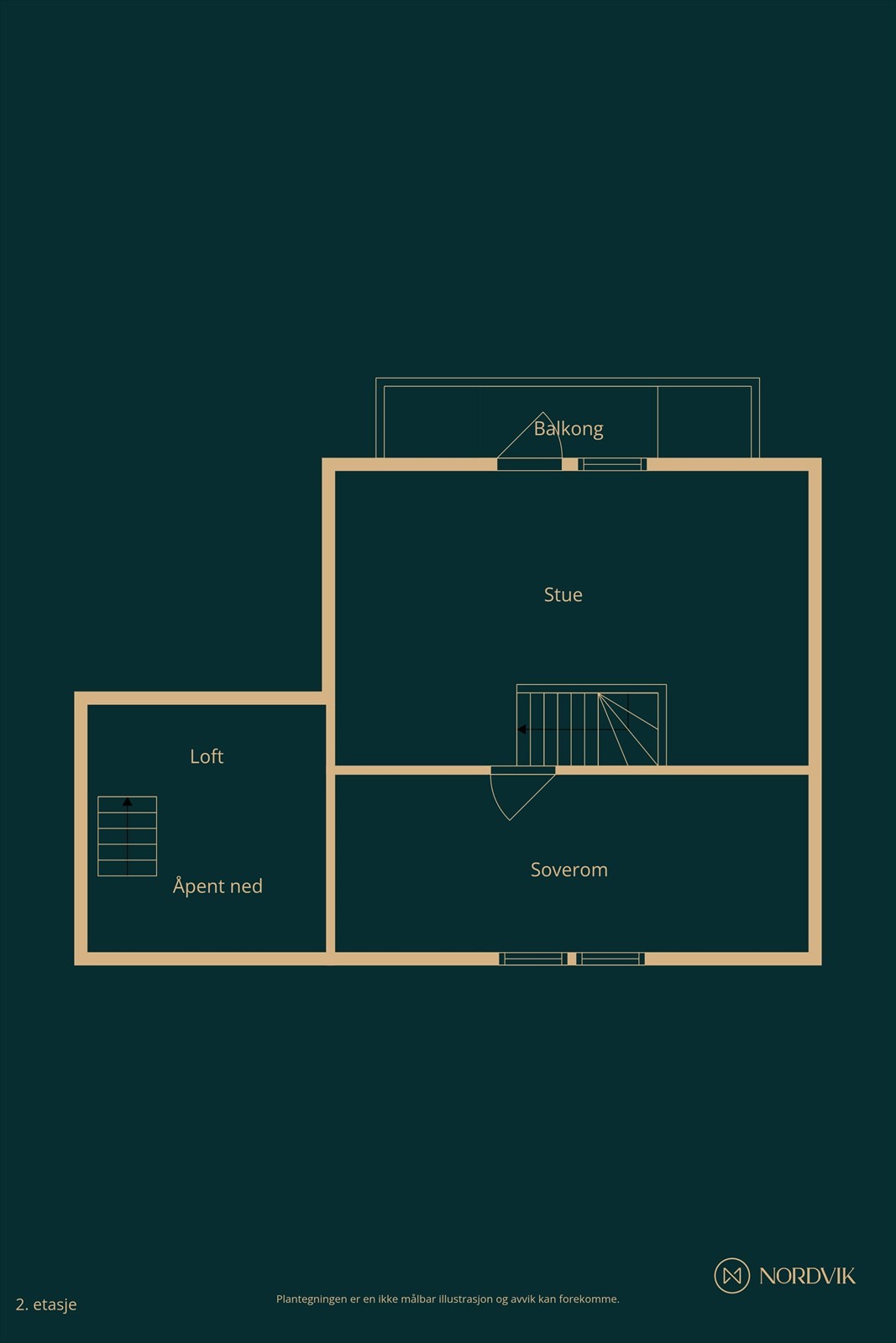Plantegning 2 etg Galleribilde
