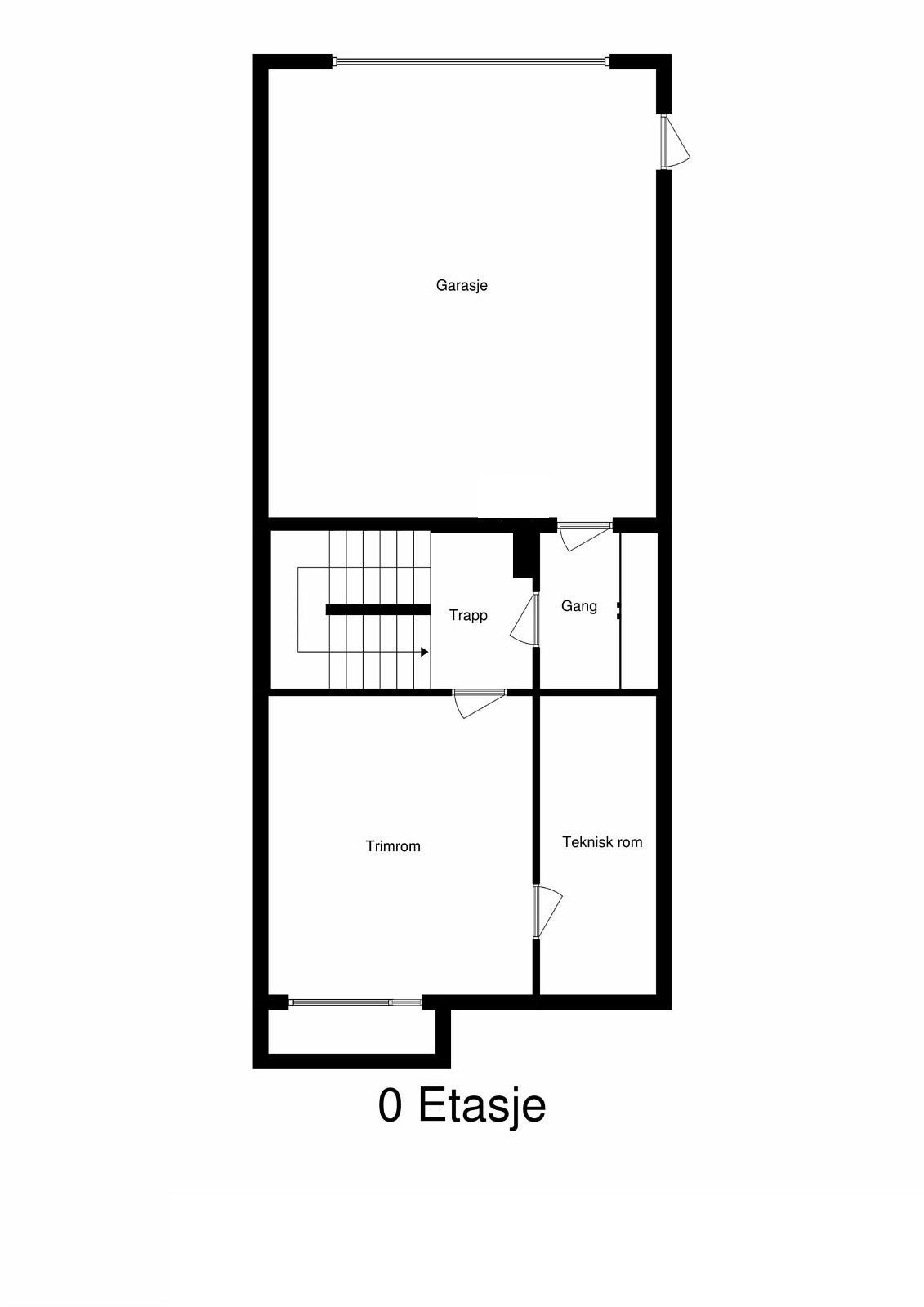 Plantegning underetasje Galleribilde