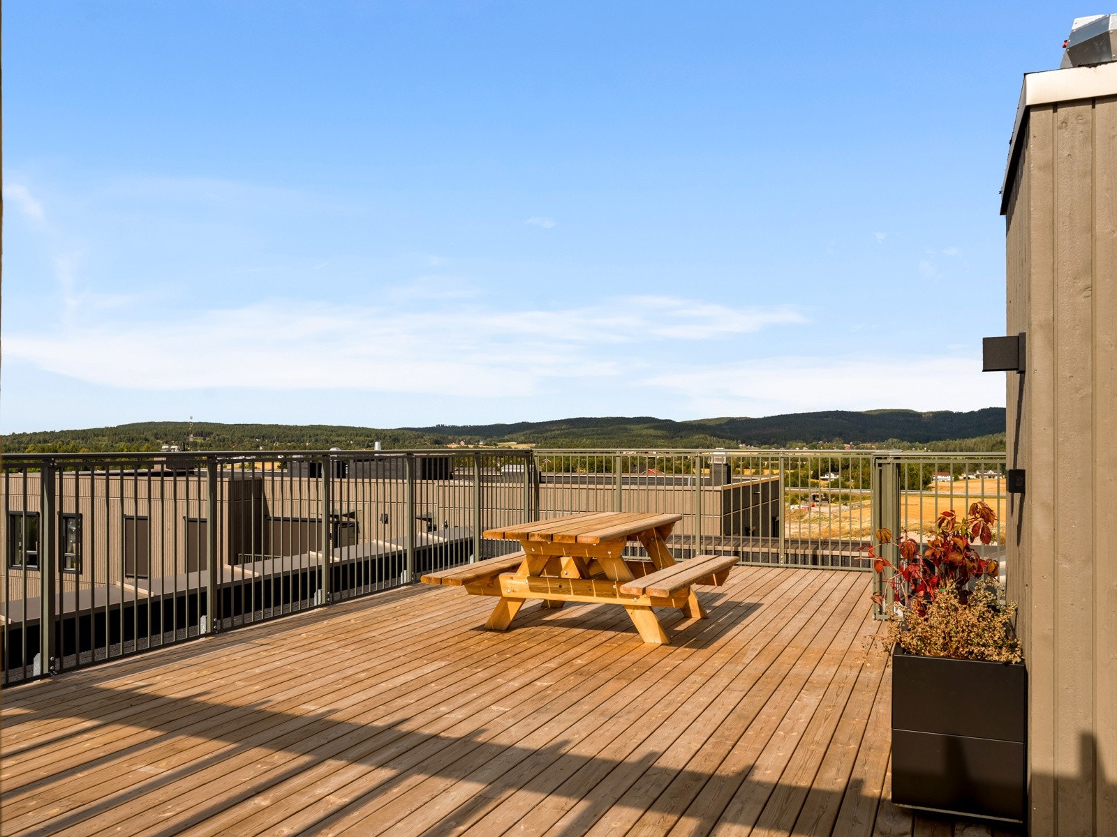 Her får du svært gode sol- og utsiktsforhold. Galleribilde