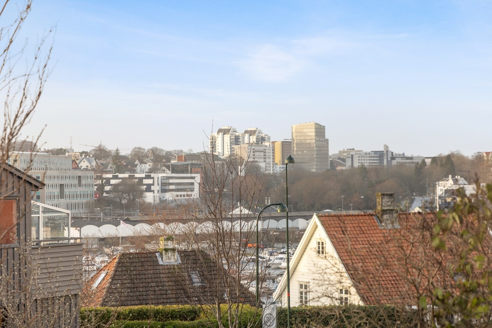 Flott utsikt mot sentrum. Galleribilde