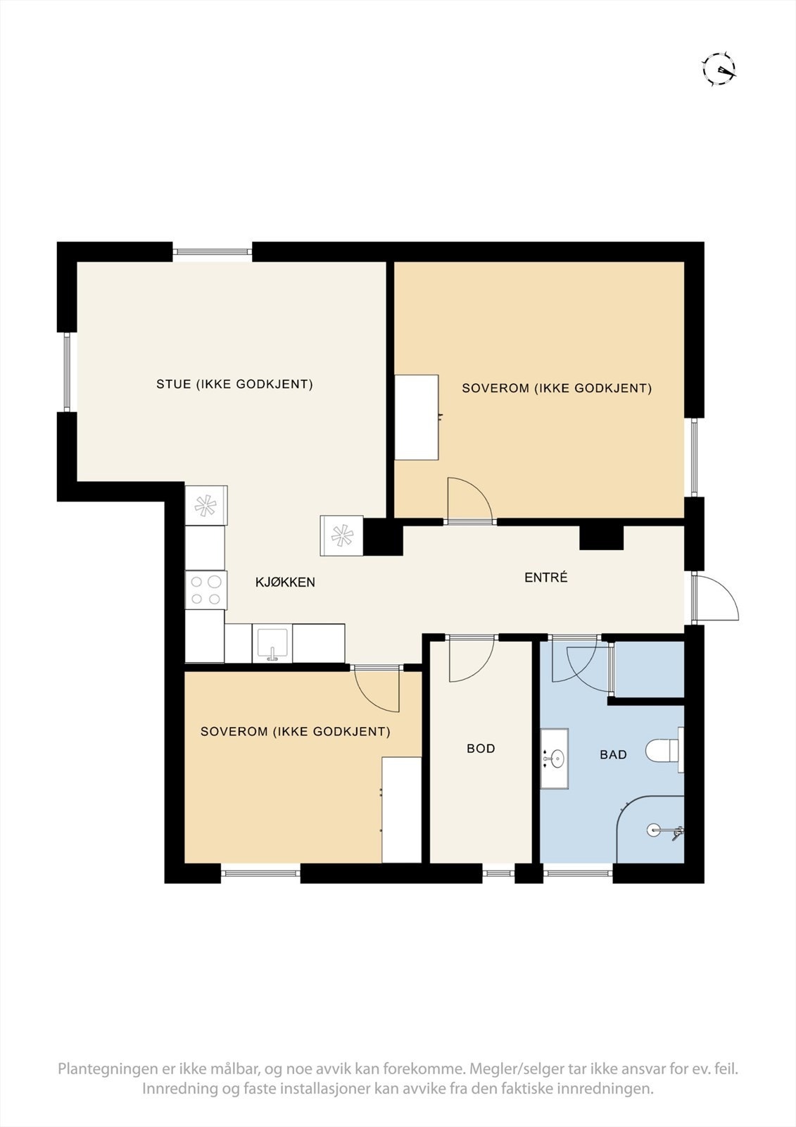 Plantegning kjeller. Galleribilde