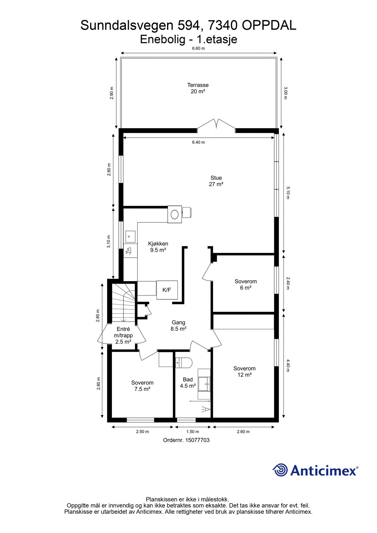 Plantegning - 1. etasje. Galleribilde