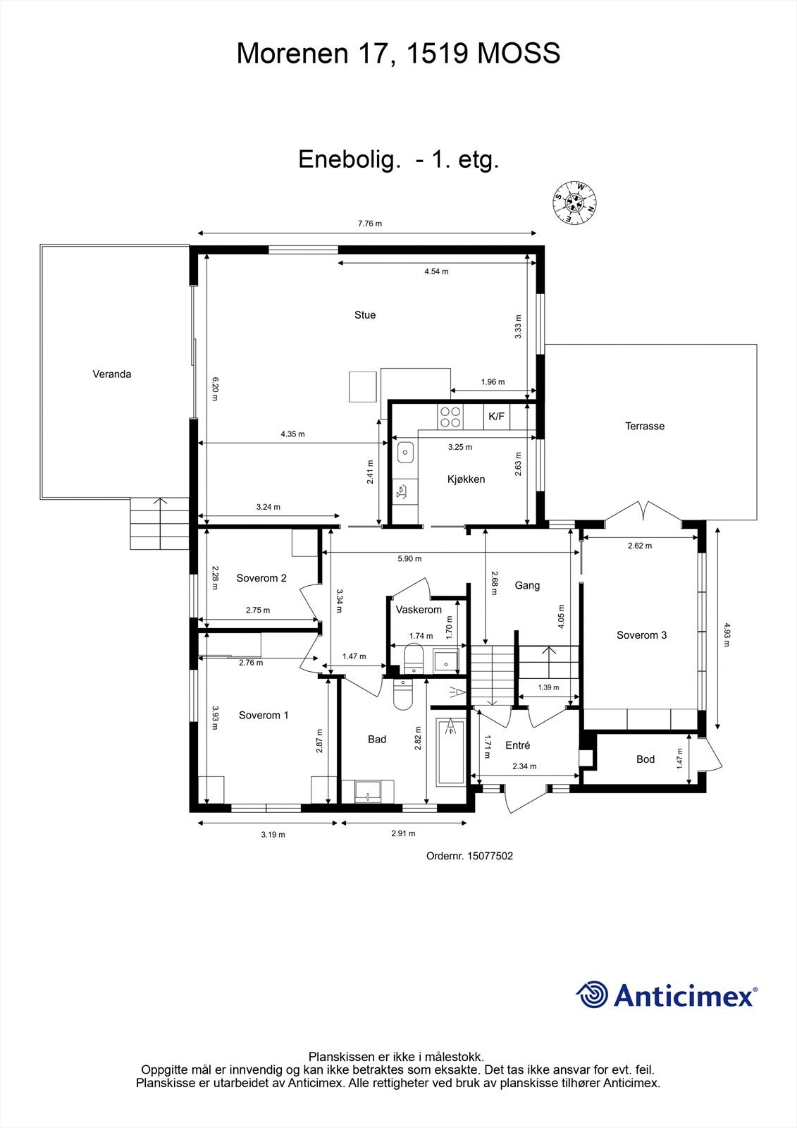 Veiledende skisse av første etasje. Galleribilde