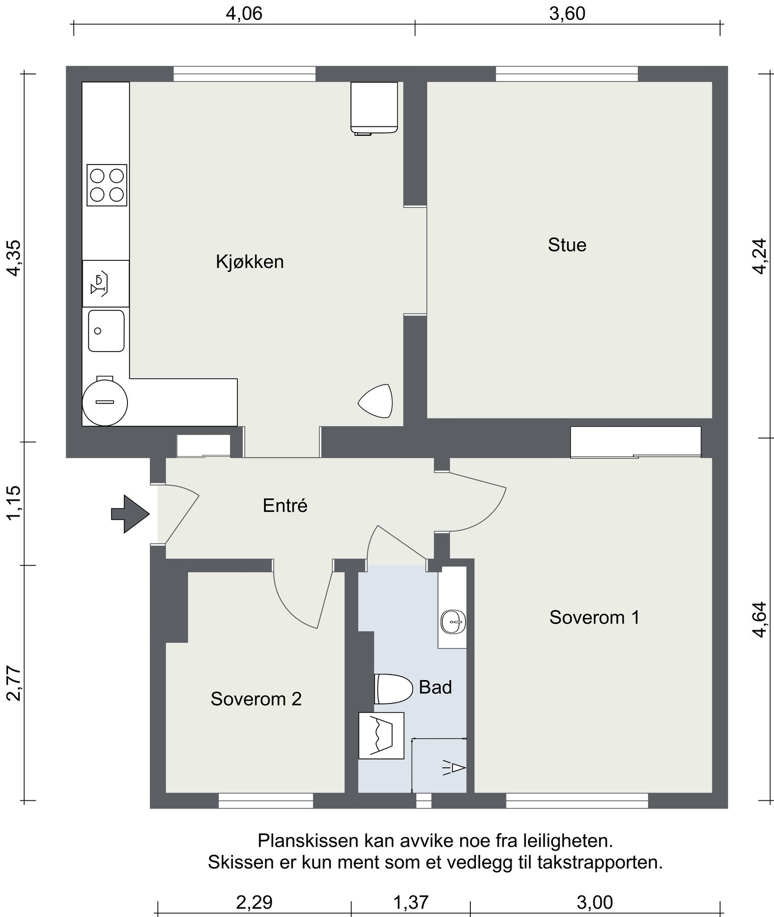 Plantegning. Galleribilde