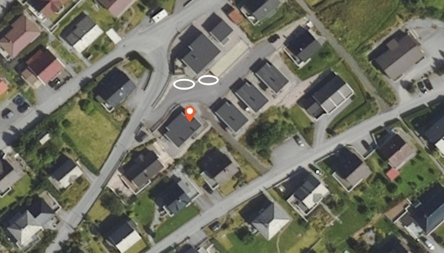 Område for gjesteparkering Galleribilde