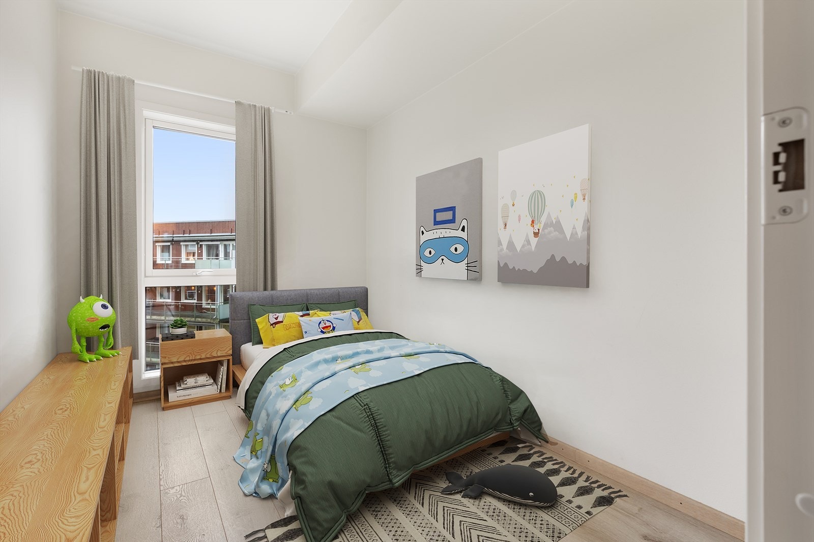 Det andre soverommet egner seg godt som barnerom, gjesterom eller kontor. Galleribilde