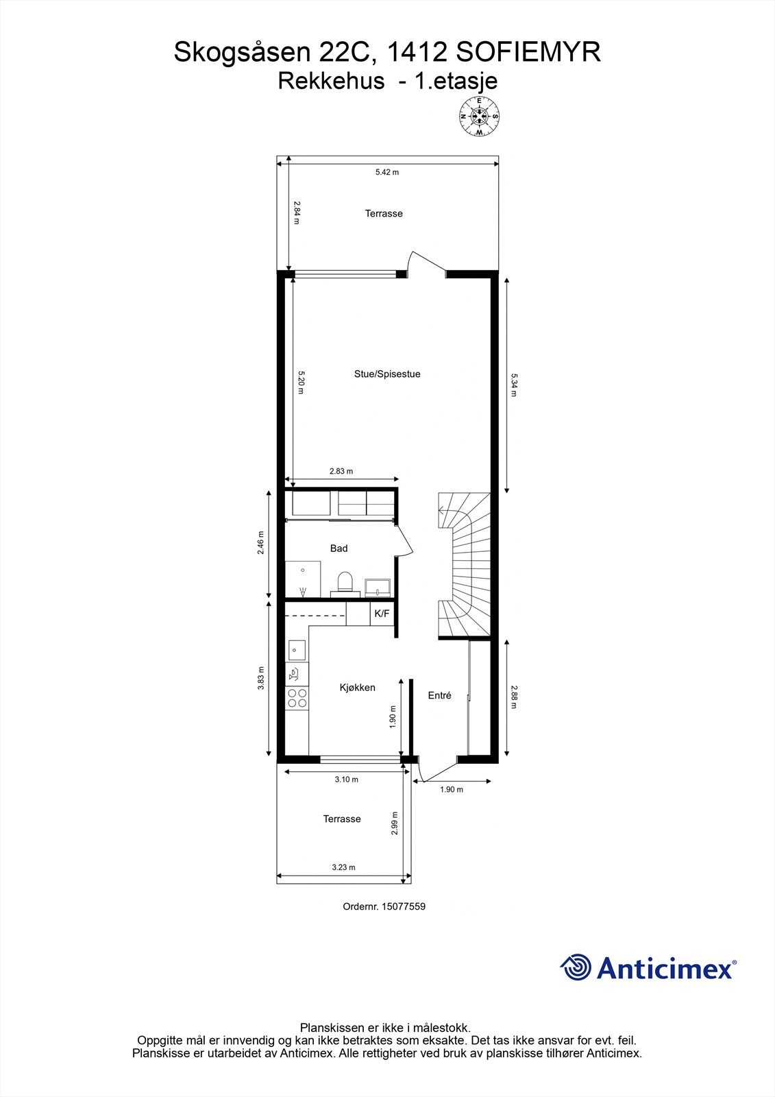 Plantegning 1.etasje Galleribilde