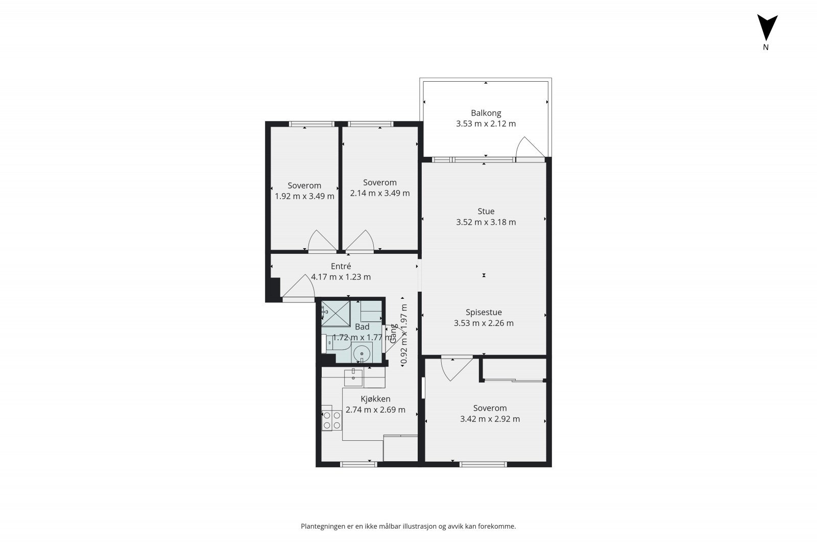 Plantegning | 3. etasje Galleribilde