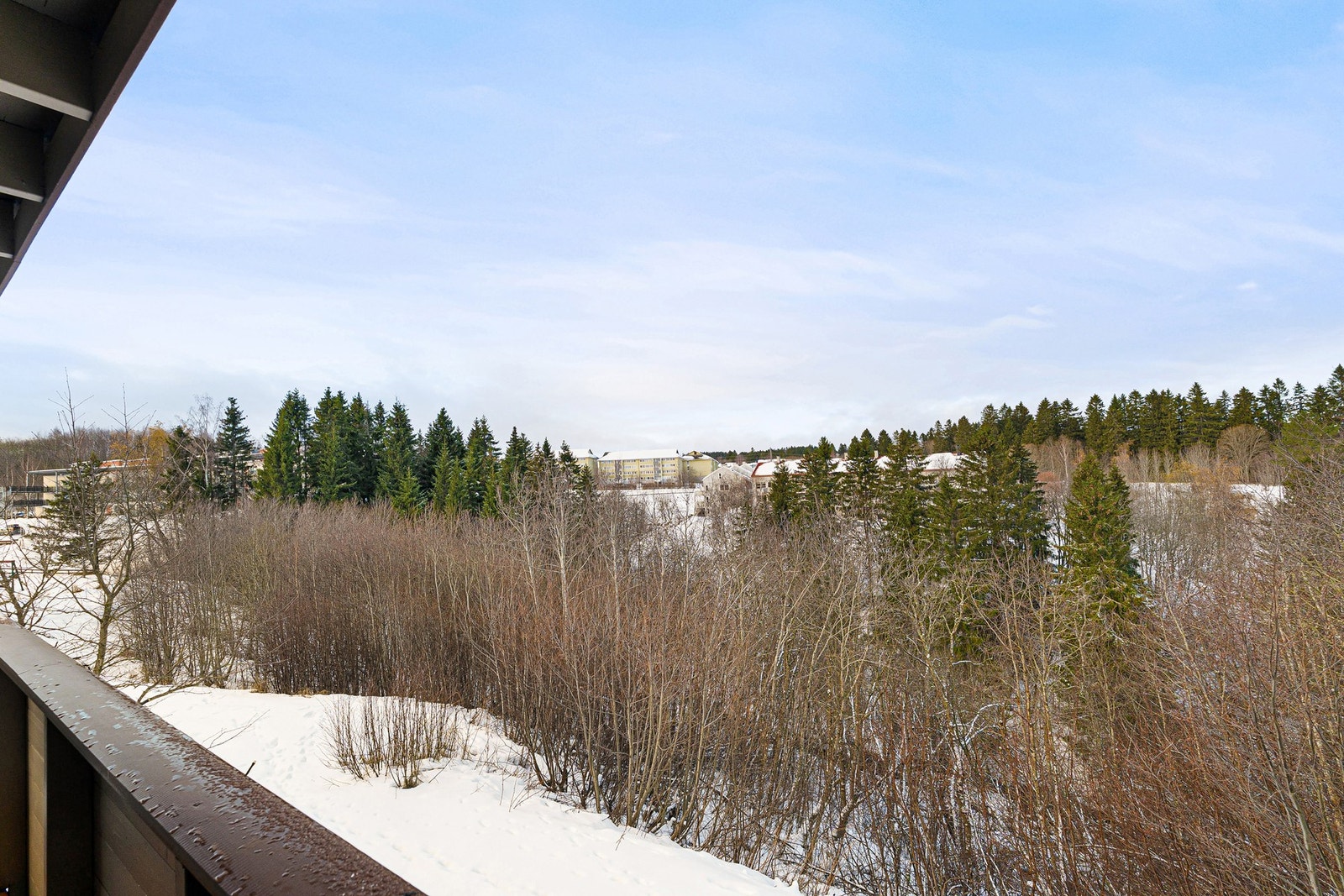 Nydelig utsikt fra balkongen. Galleribilde